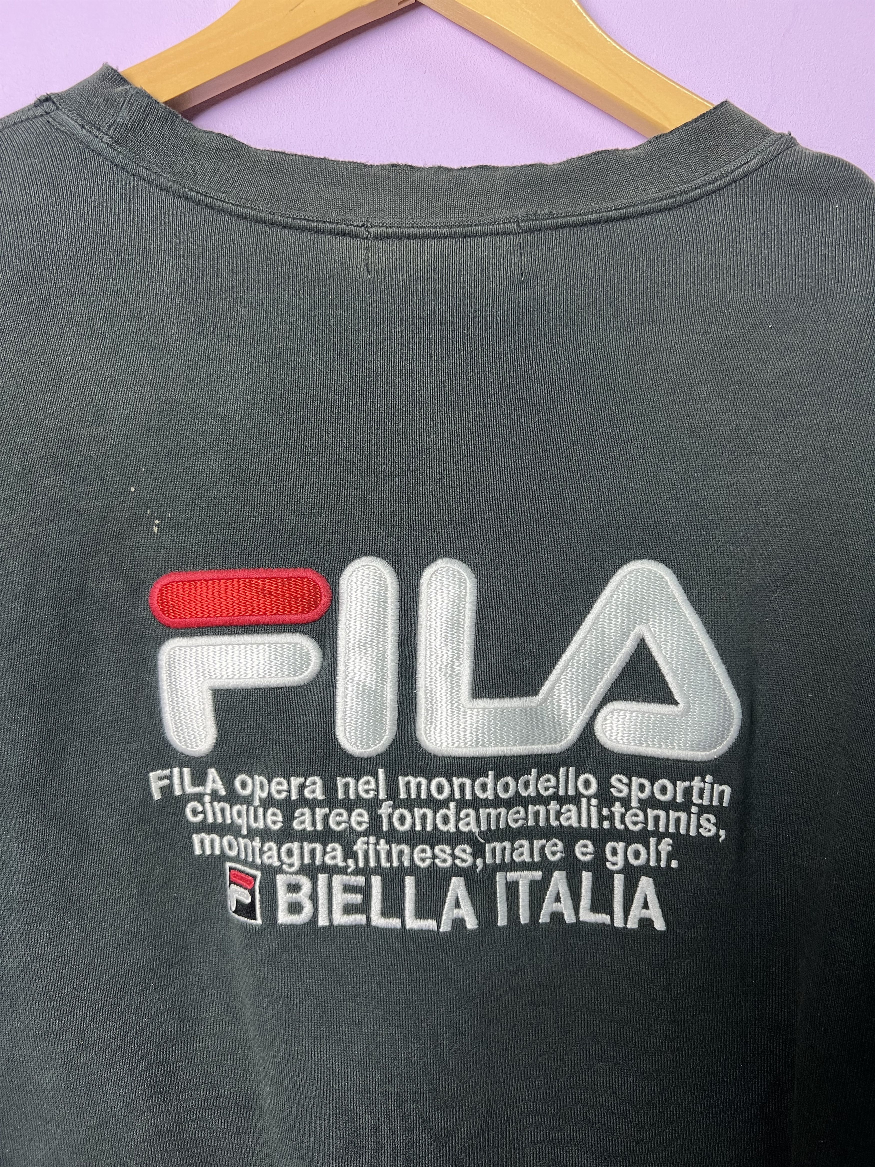 Fila 🔥Vintage Fila Embroidery Logo Crewneck Sweatshirts Size US M / EU 48-50 / 2 - 13 Thumbnail