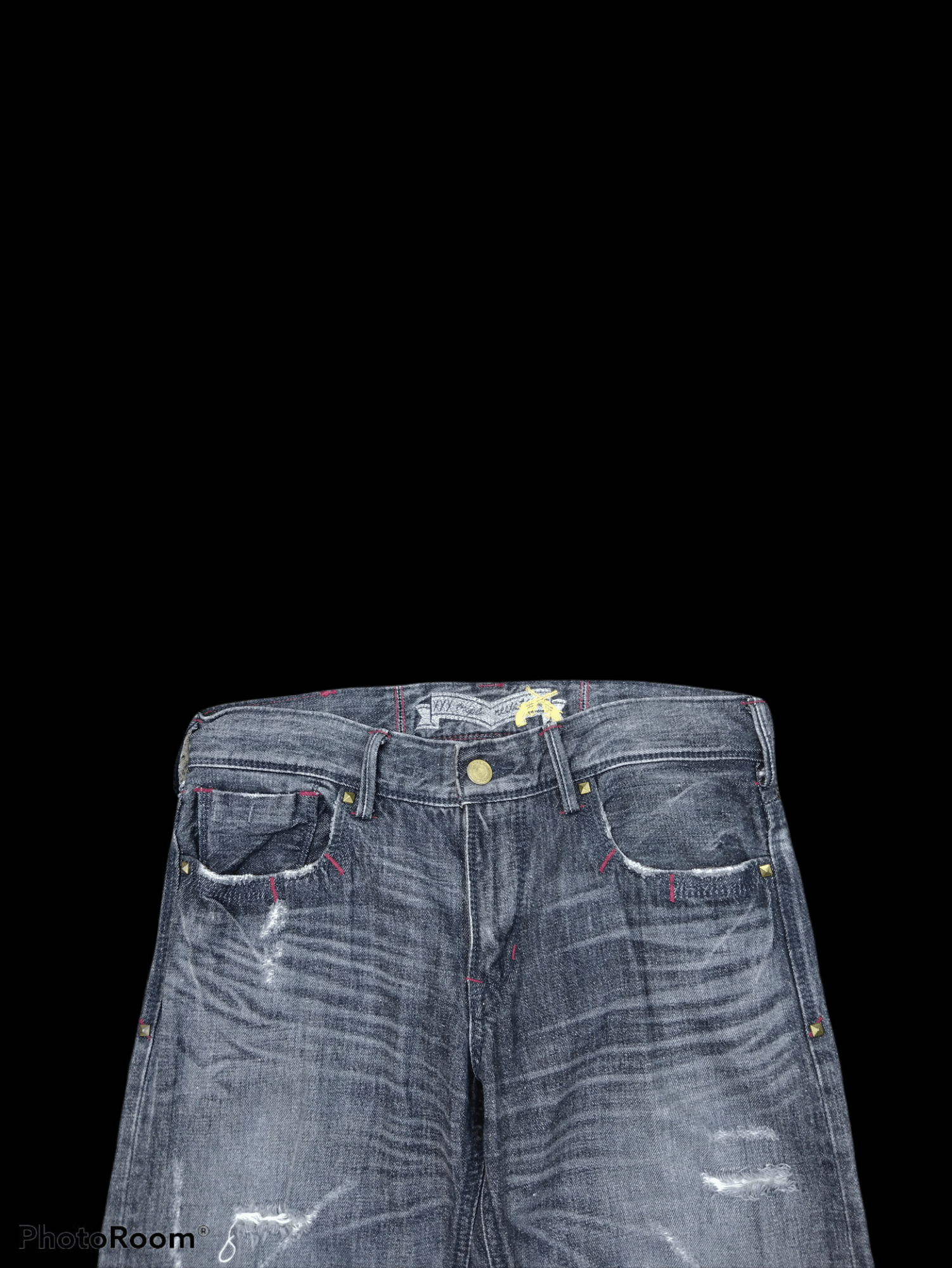 Japanese Brand × Seditionaries DiSTRESSED RIPED JAPANESE BRAND LIBERTO DENIM PANTS Size US 33 - 4 Thumbnail