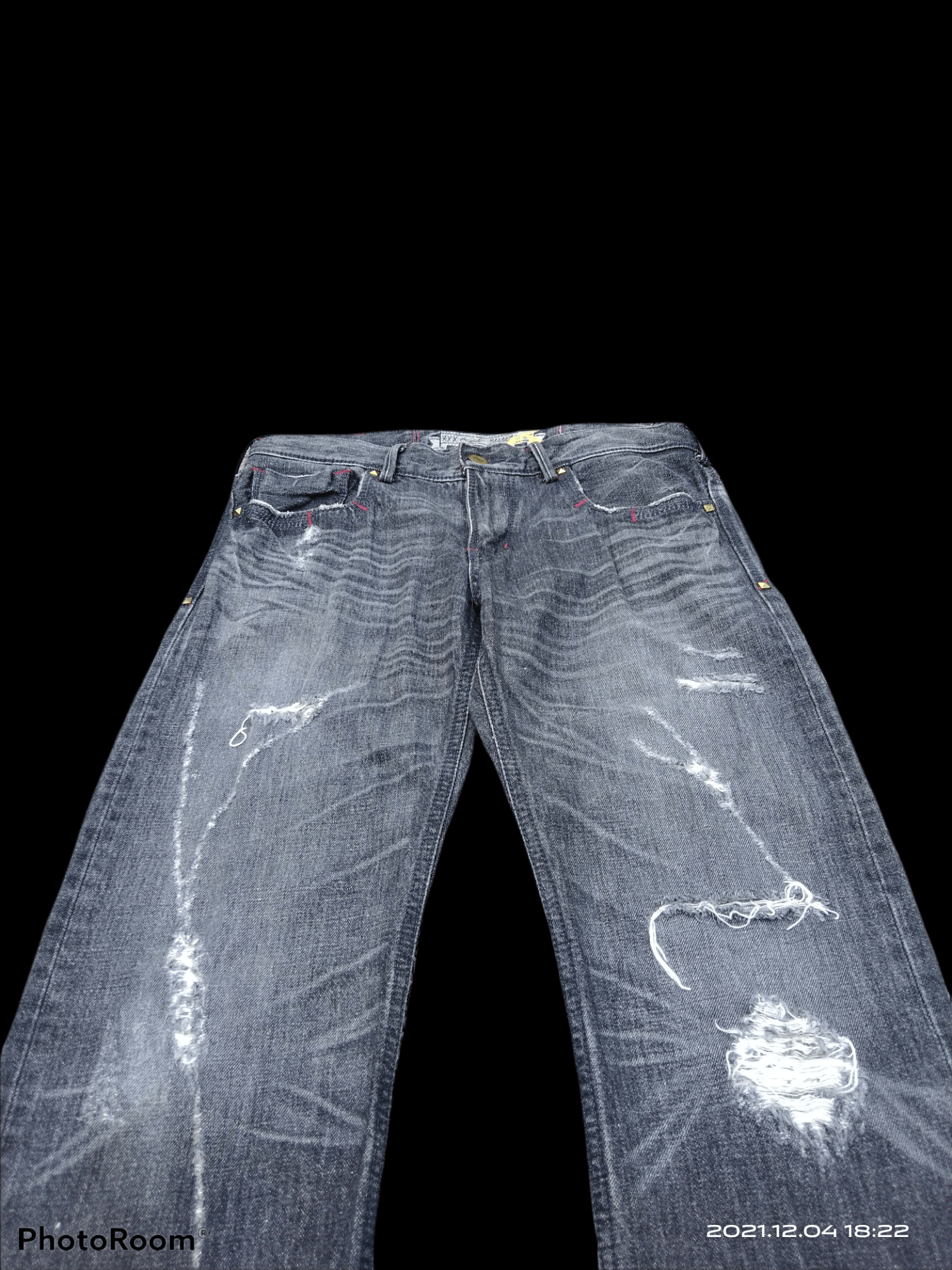 Japanese Brand × Seditionaries DiSTRESSED RIPED JAPANESE BRAND LIBERTO DENIM PANTS Size US 33 - 3 Thumbnail