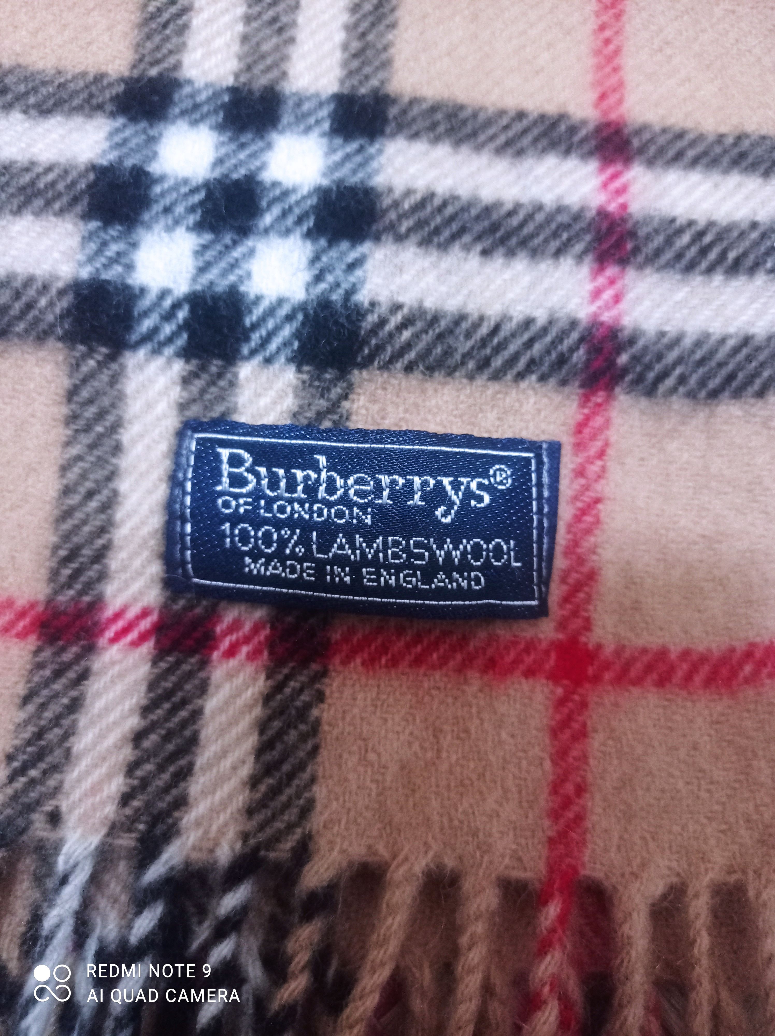 Burberry × Burberry Prorsum × Vintage 🔥Burberry Vintage Tan Novacheck Lambswool Scarf🔥 Size ONE SIZE - 6 Thumbnail