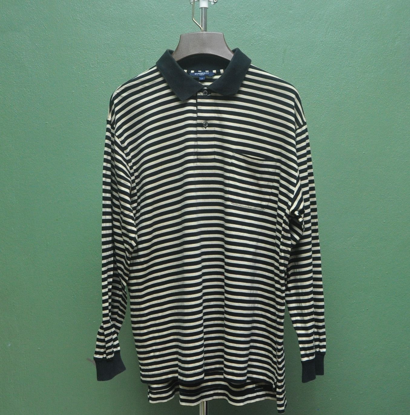 Burberry × Japanese Brand × Vintage Burberry Golf Button Up Shirt Travis Scott Fashion Style Size US L / EU 52-54 / 3 - 1 Thumbnail