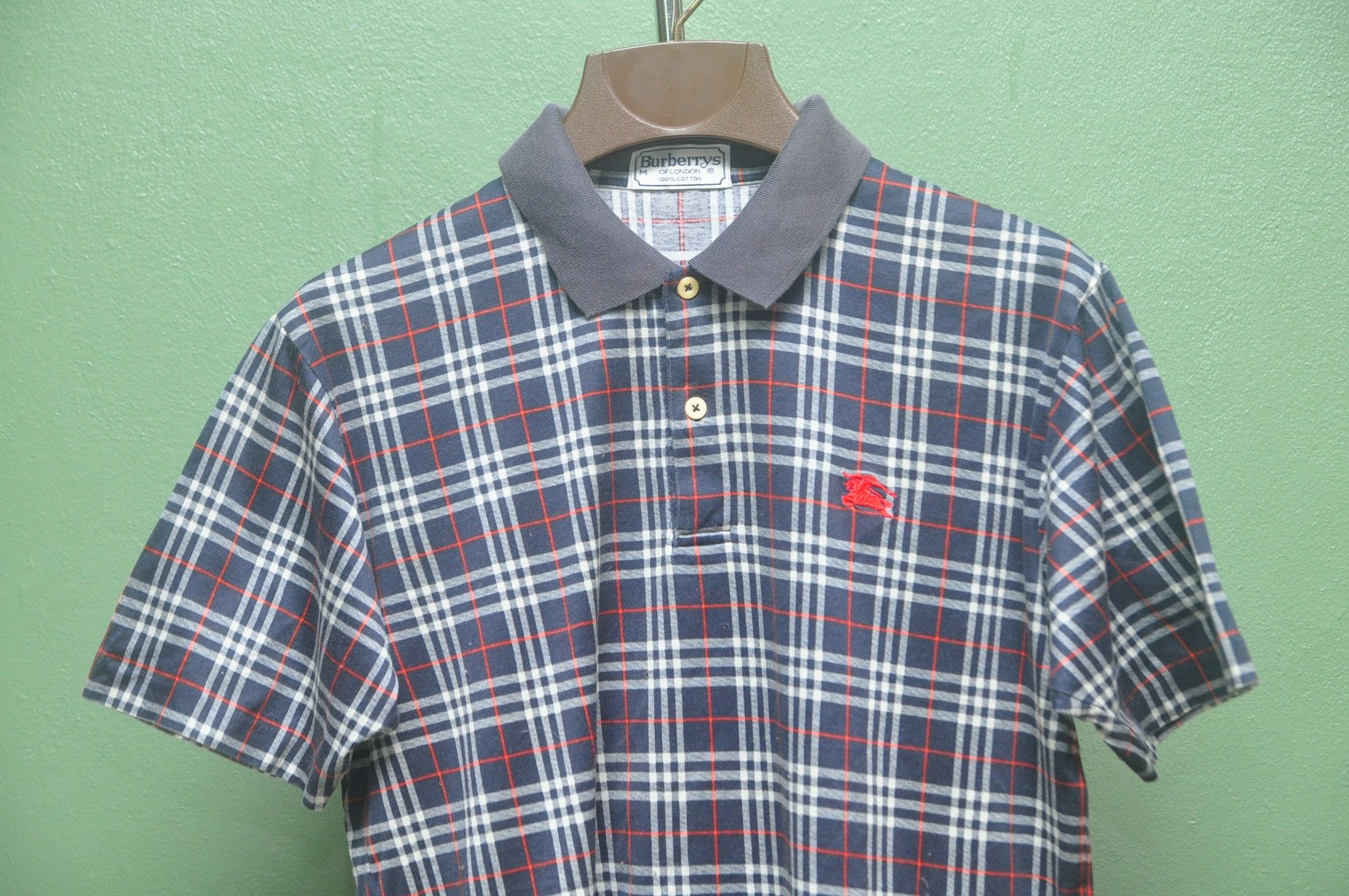 Burberry × Japanese Brand × Vintage Vintage Burberrys Monogram Shirt Travis Scott Fashion Style Size US M / EU 48-50 / 2 - 3 Thumbnail