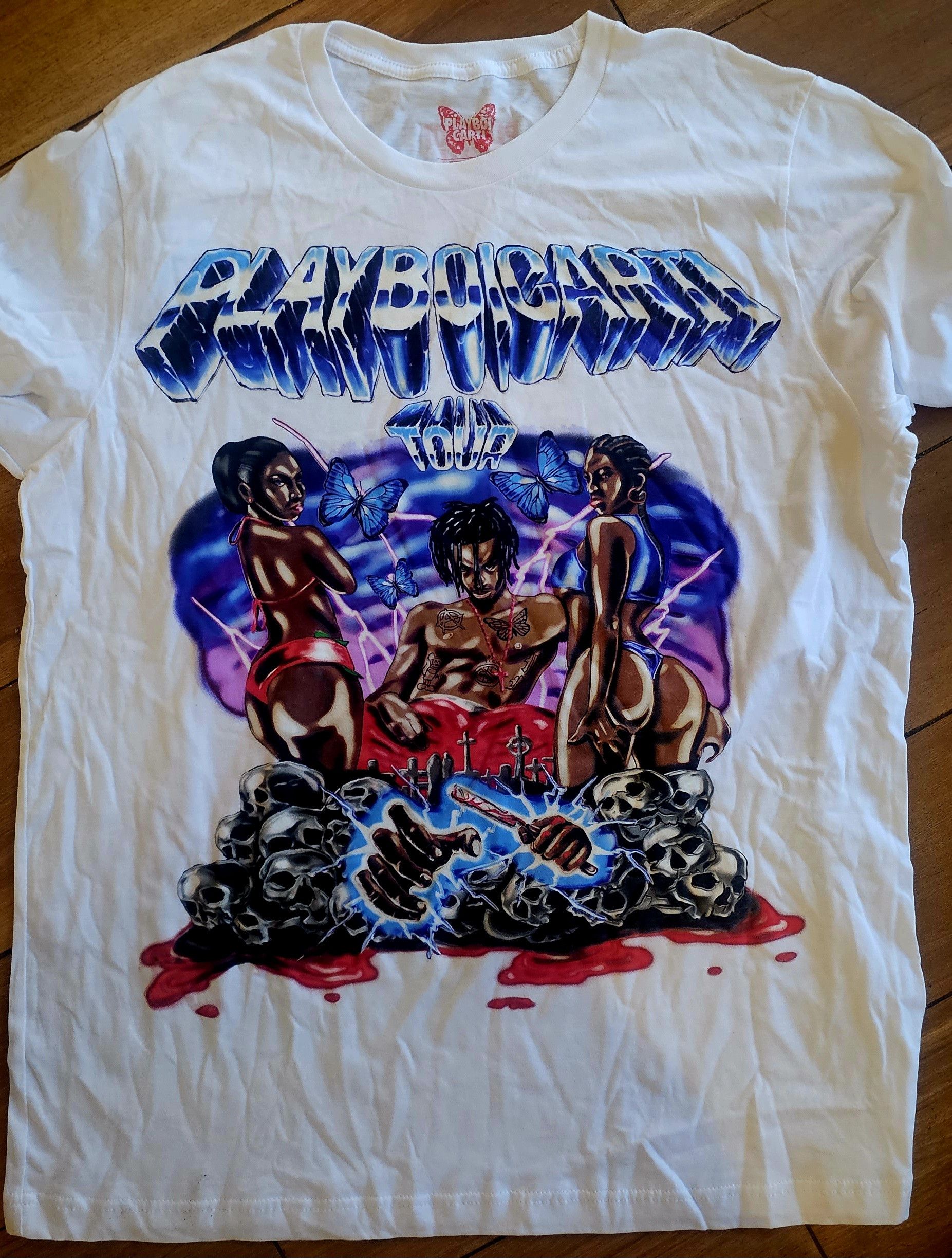 Playboi Carti Playboi Carti 'Self-Titled' Era Tour Exclusive T-shirt XL Size US XL / EU 56 / 4 - 14 Thumbnail