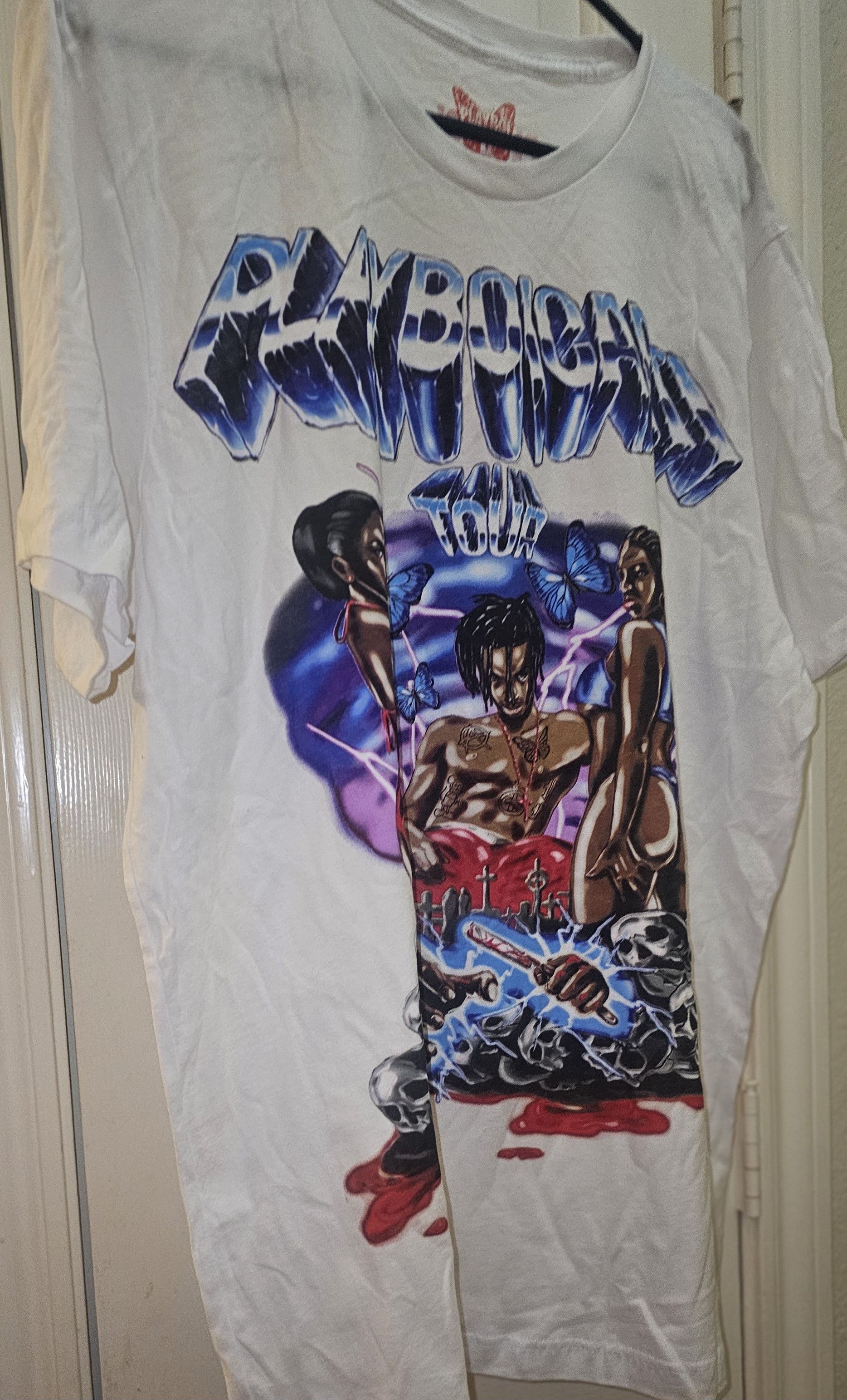 Playboi Carti Playboi Carti 'Self-Titled' Era Tour Exclusive T-shirt XL Size US XL / EU 56 / 4 - 9 Thumbnail