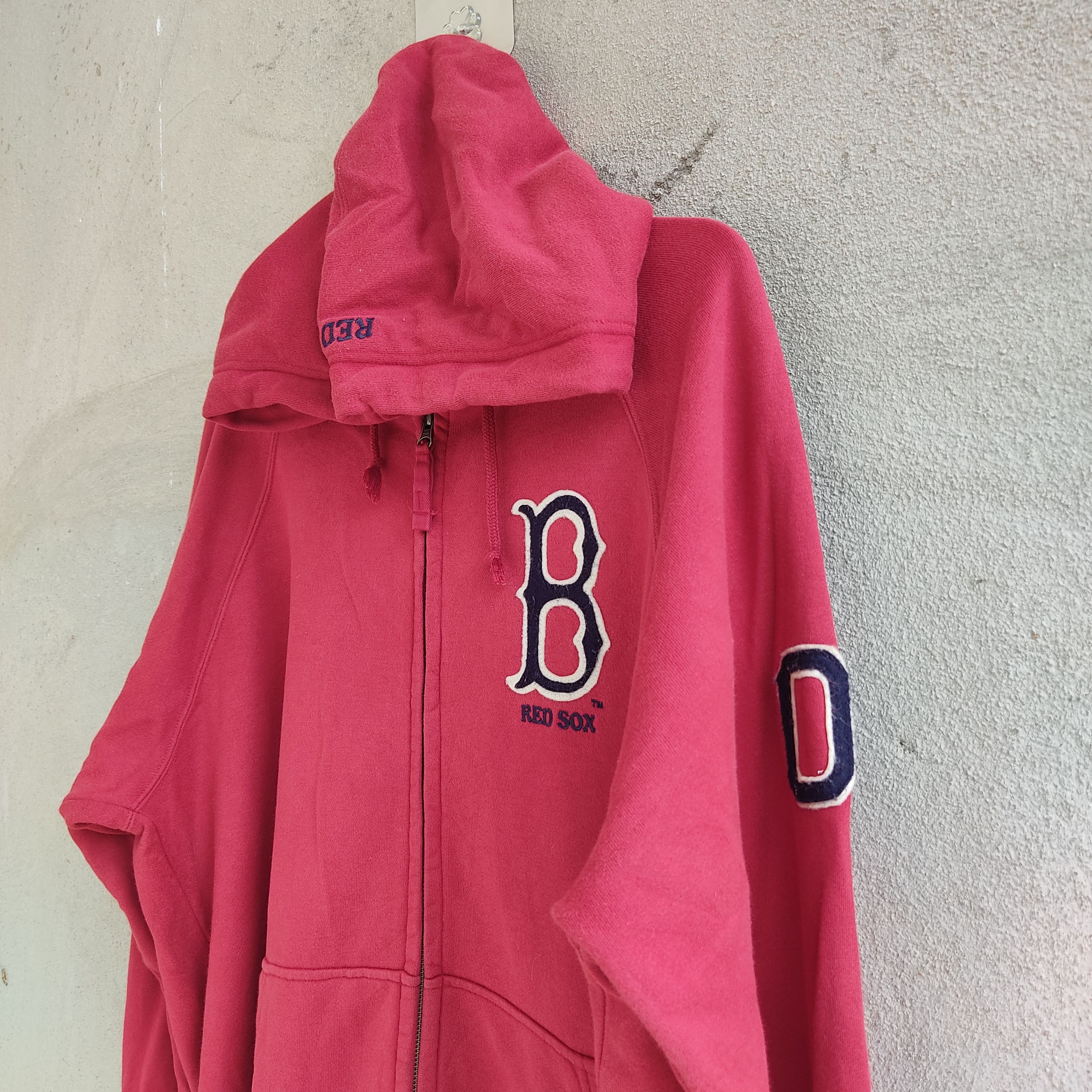 MLB × Uniqlo Red Sox Mlb X Uniqlo Embroid Logo Red Hoodie Zipper Size US L / EU 52-54 / 3 - 5 Thumbnail