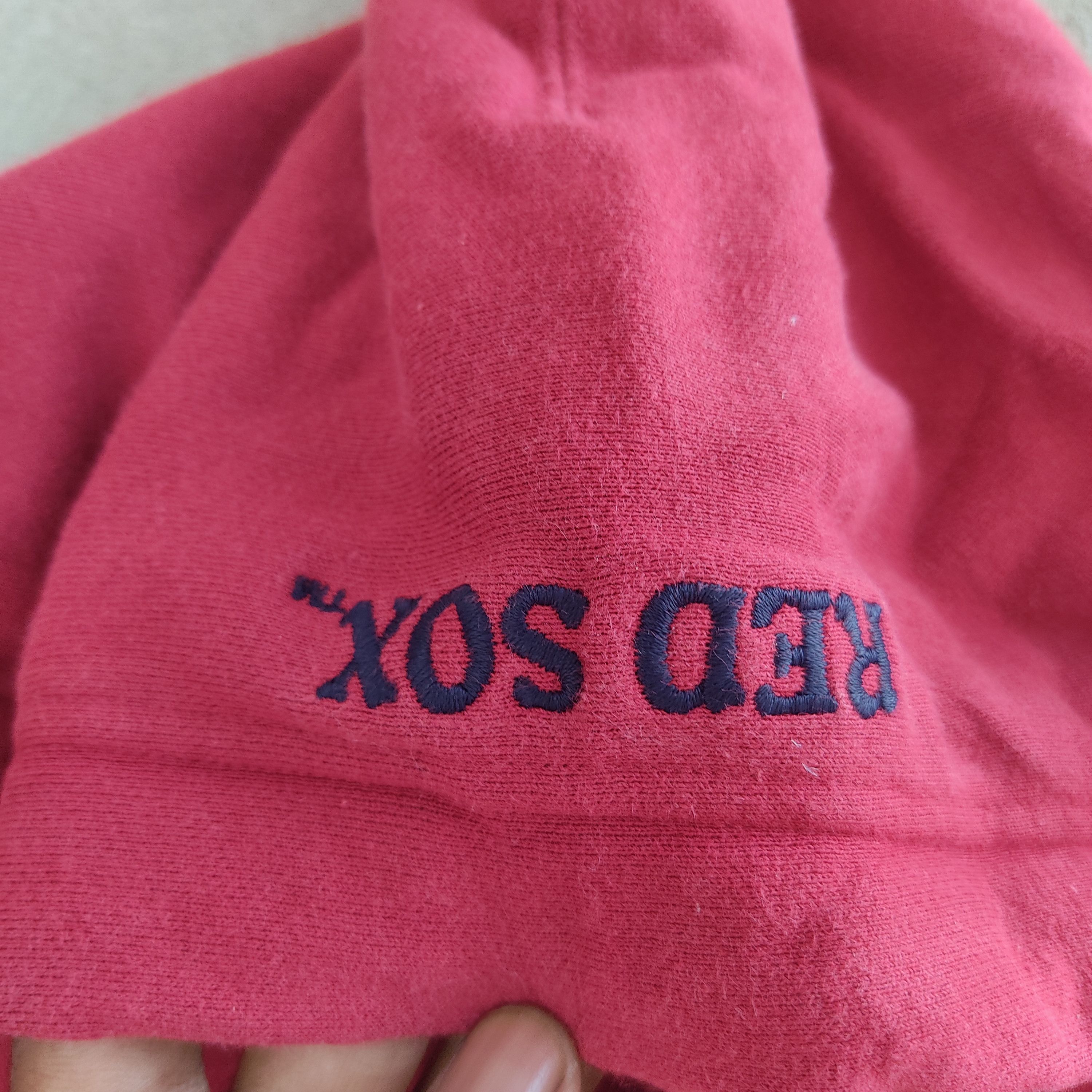 MLB × Uniqlo Red Sox Mlb X Uniqlo Embroid Logo Red Hoodie Zipper Size US L / EU 52-54 / 3 - 8 Thumbnail
