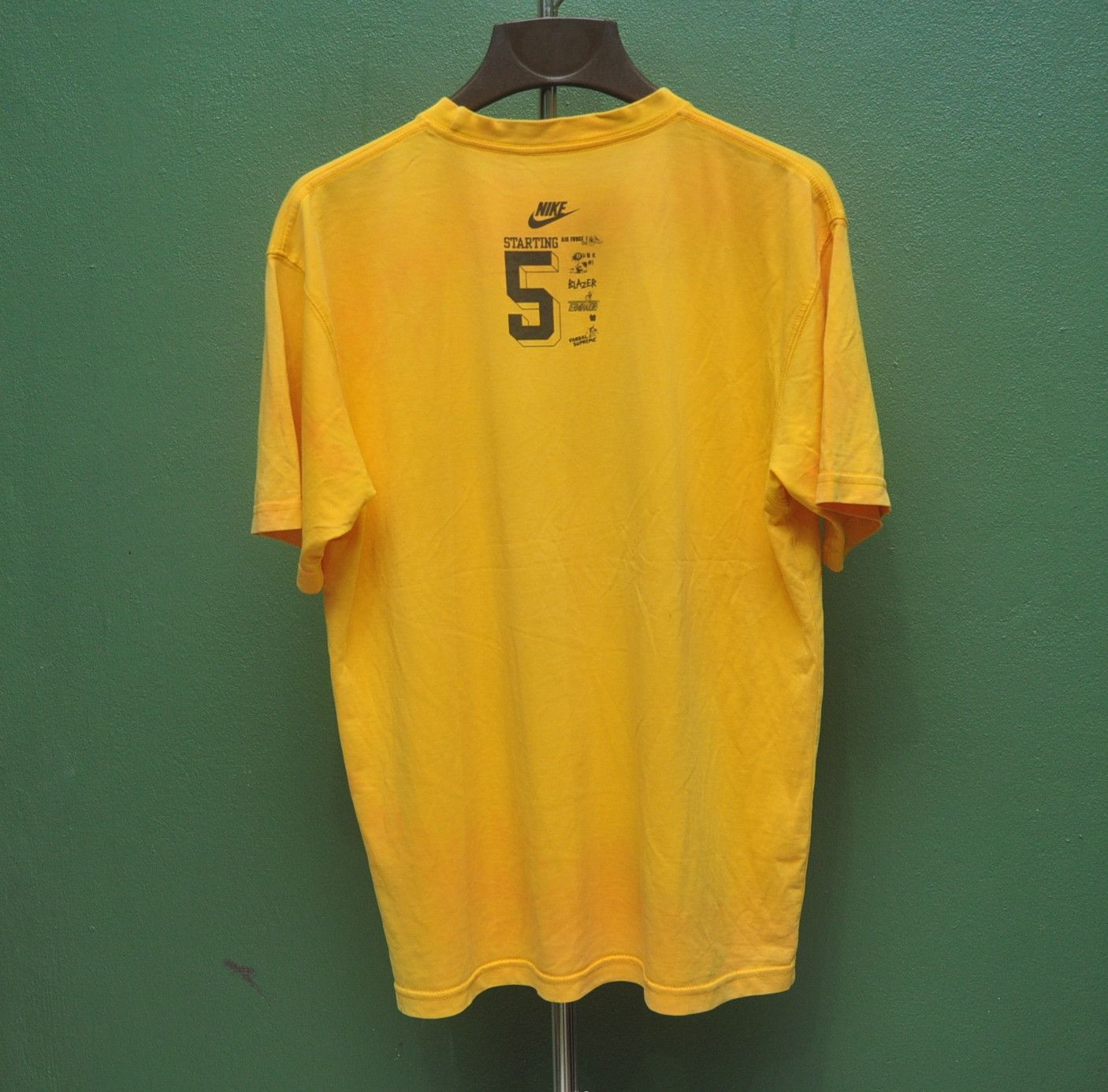 Designer × Japanese Brand × Nike Nike Vandal Supreme Yellow Shirt Travis Scott Fashion Style Size US L / EU 52-54 / 3 - 2 Thumbnail
