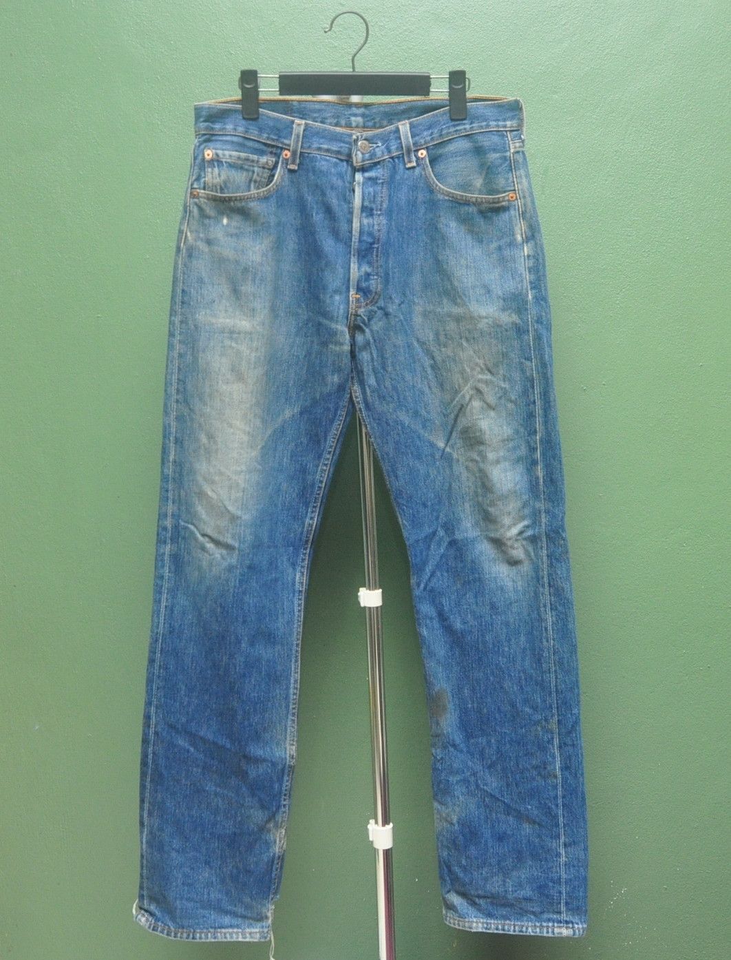 Japanese Brand × Levi's Vintage Clothing Vintage Levis Made In Usa Denim Jeans Travis Scott Style Size US 33 - 1 Thumbnail