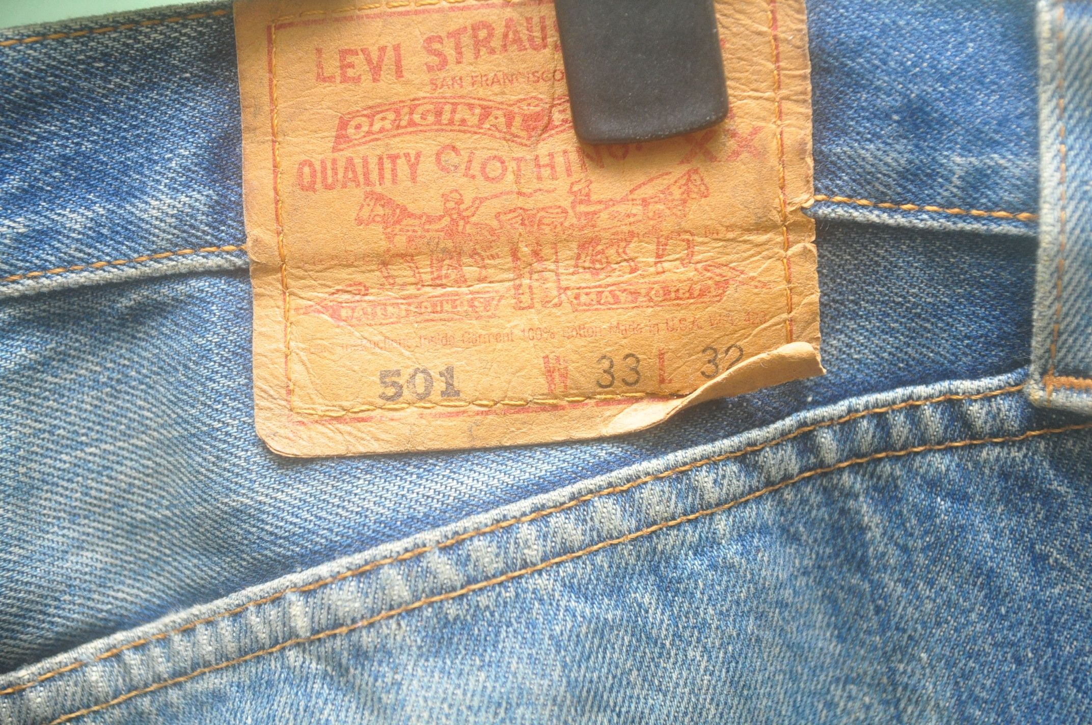 Japanese Brand × Levi's Vintage Clothing Vintage Levis Made In Usa Denim Jeans Travis Scott Style Size US 33 - 6 Thumbnail