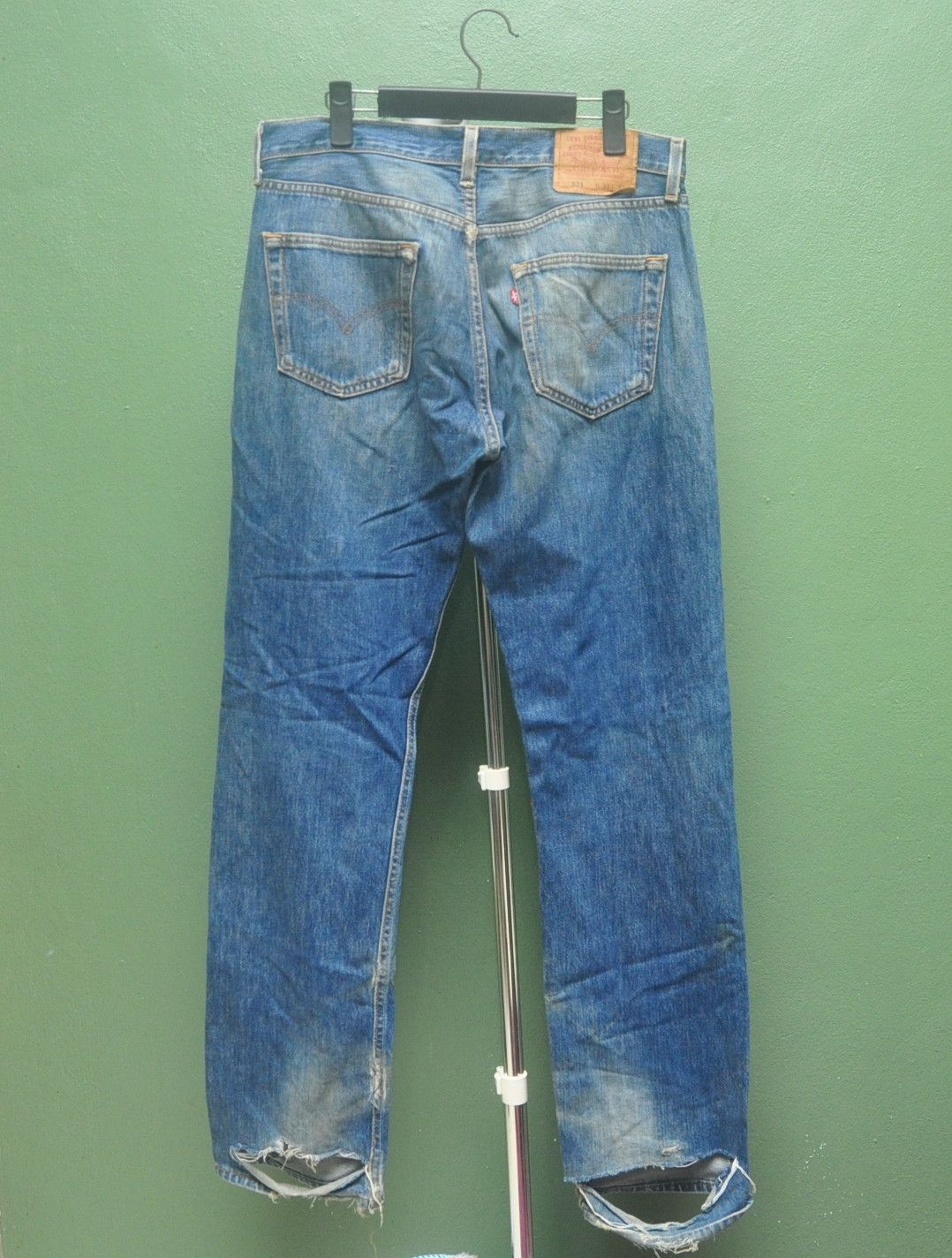 Japanese Brand × Levi's Vintage Clothing Vintage Levis Made In Usa Denim Jeans Travis Scott Style Size US 33 - 2 Thumbnail