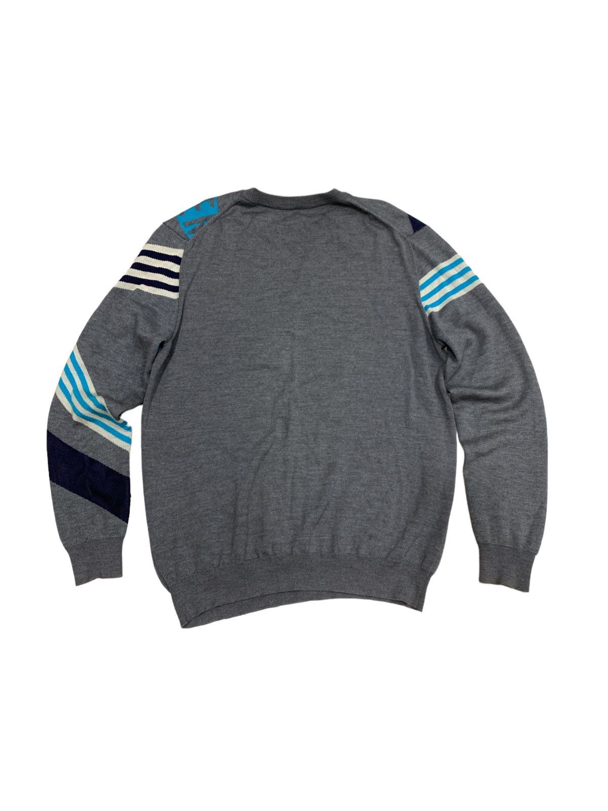 Dirk Bikkembergs × Vintage DIRK BIKKEMBERGS BIG SPELLOUT KNITWEAR OUTERWEAR JACKET Size US XL / EU 56 / 4 - 2 Thumbnail