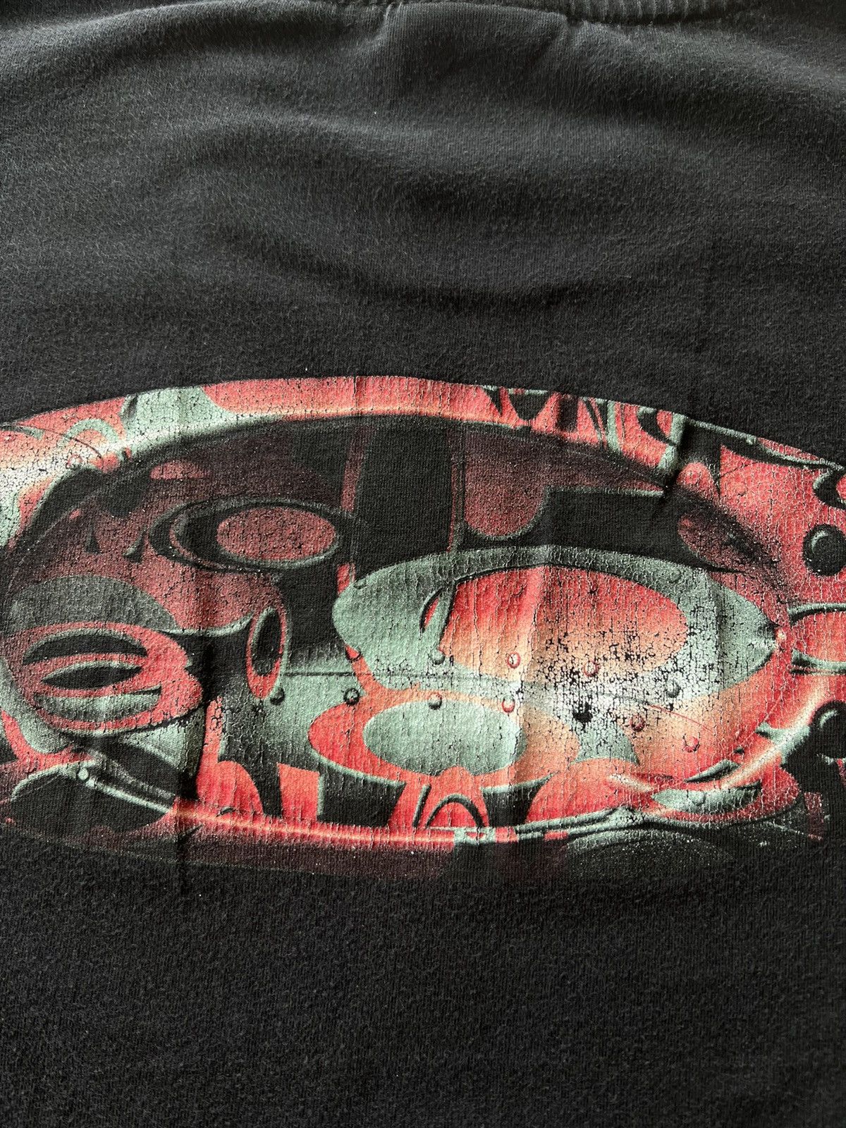 Oakley Vintage 90s Oakley Embroidery Logo Black Tee (Surf Style) Size US S / EU 44-46 / 1 - 9 Thumbnail