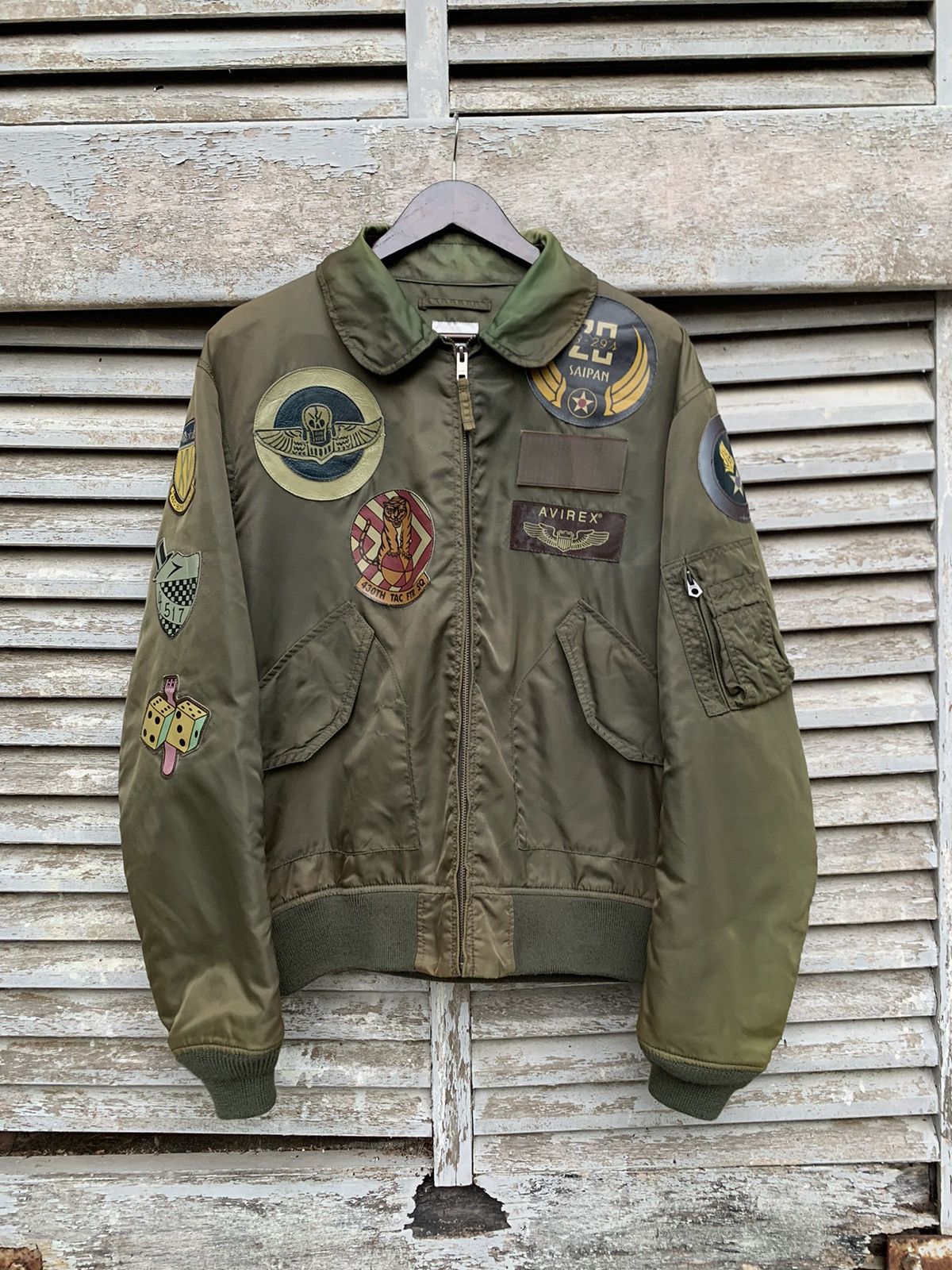 Avirex 🪖Vintage Faded AVIREX MA-1 Man Intermediate Bomber Jacket Size US L / EU 52-54 / 3 - 2 Thumbnail