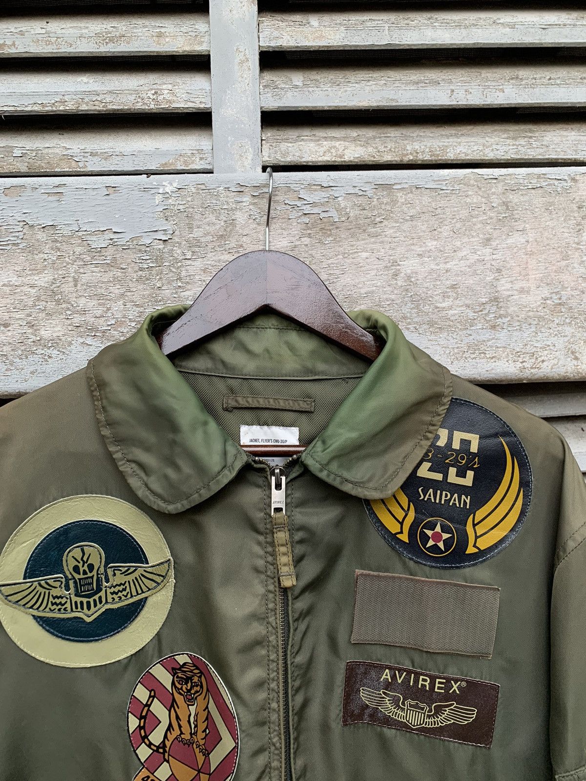 Avirex 🪖Vintage Faded AVIREX MA-1 Man Intermediate Bomber Jacket Size US L / EU 52-54 / 3 - 5 Thumbnail