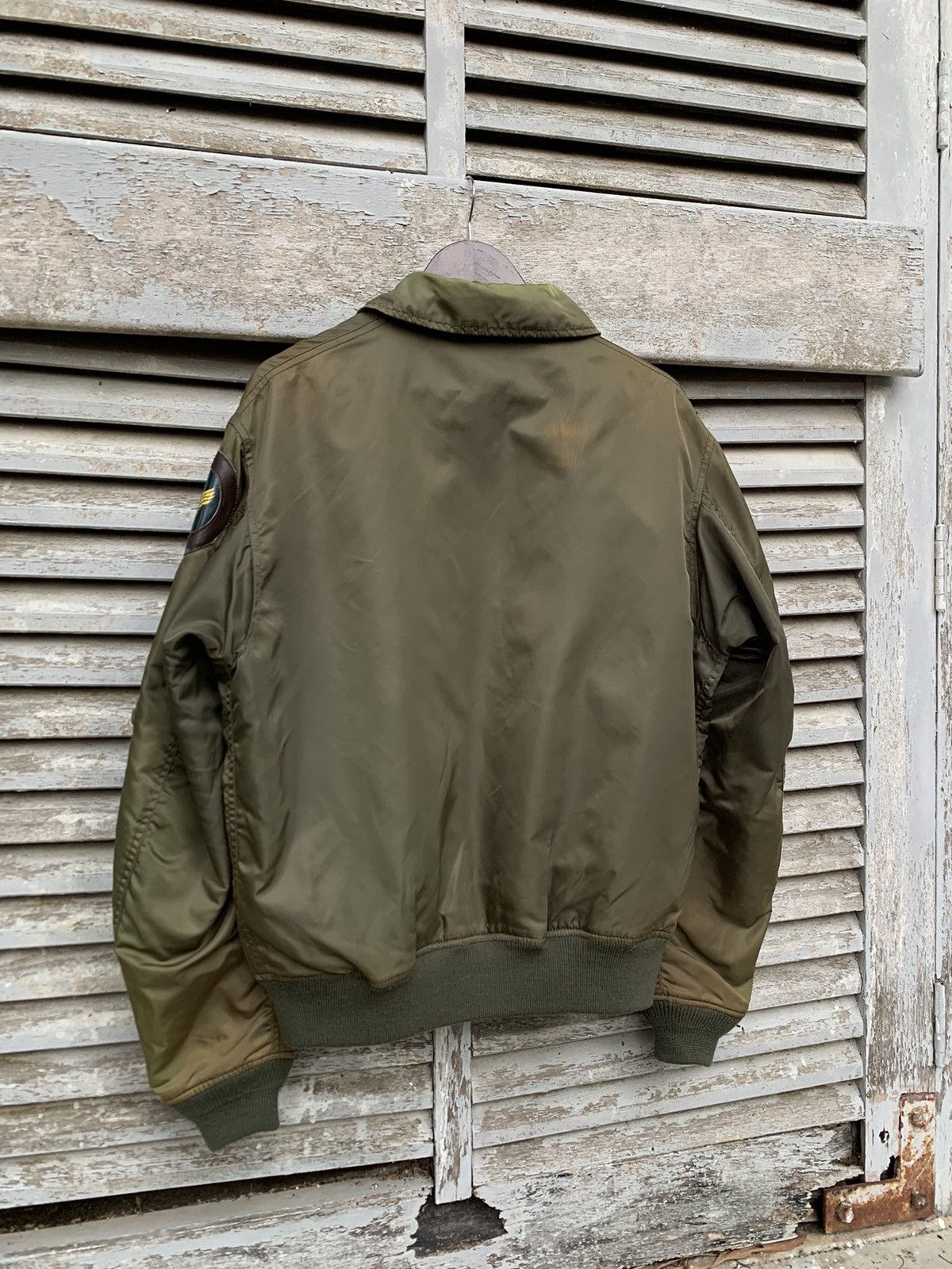 Avirex 🪖Vintage Faded AVIREX MA-1 Man Intermediate Bomber Jacket Size US L / EU 52-54 / 3 - 9 Thumbnail