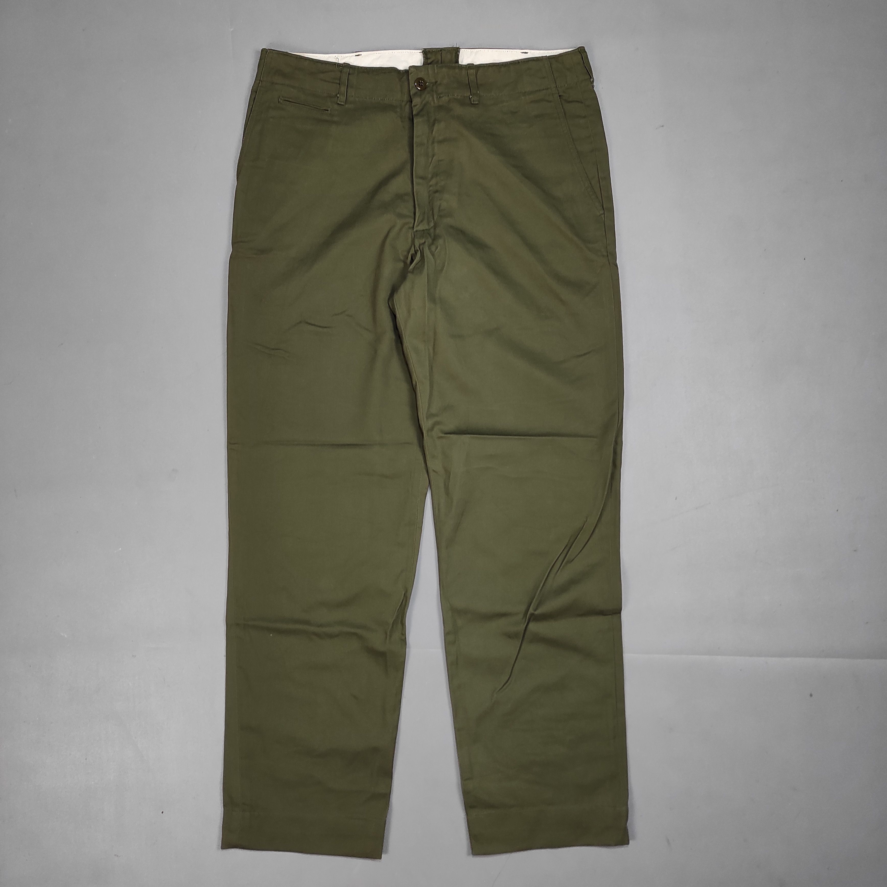 image of Engineered Garments Workaday “41 Z” Chino Made In Usa - Olive, Men's (Size 36)