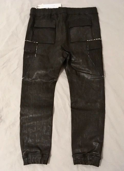 Rick Owens NEW 🔥 WAXED SUEDE LARRY RUNWAY JOGGER ASAP ROCKY 54it RARE Size US 38 / EU 54 - 3 Thumbnail