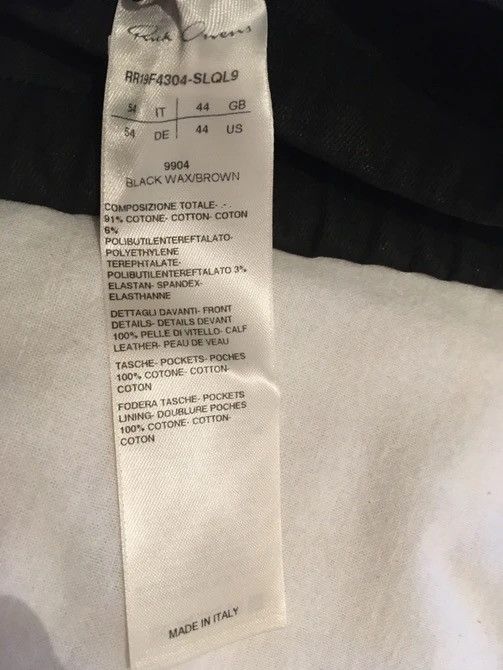Rick Owens NEW 🔥 WAXED SUEDE LARRY RUNWAY JOGGER ASAP ROCKY 54it RARE Size US 38 / EU 54 - 7 Thumbnail
