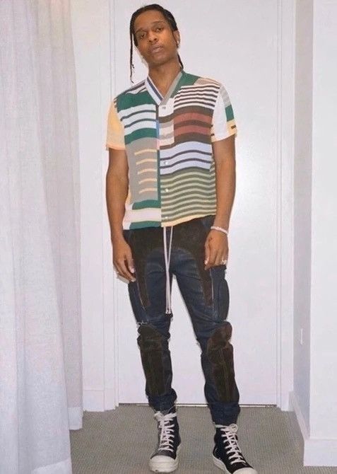 Rick Owens NEW 🔥 WAXED SUEDE LARRY RUNWAY JOGGER ASAP ROCKY 54it RARE Size US 38 / EU 54 - 8 Thumbnail