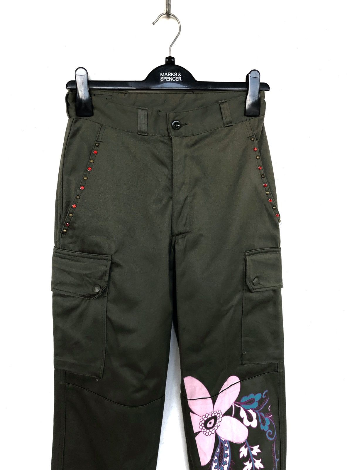 Vintage Vtg 86 🇫🇷 Rebuild Art Glitter Tactical Combat Pant Size US 28 / EU 44 - 2 Thumbnail
