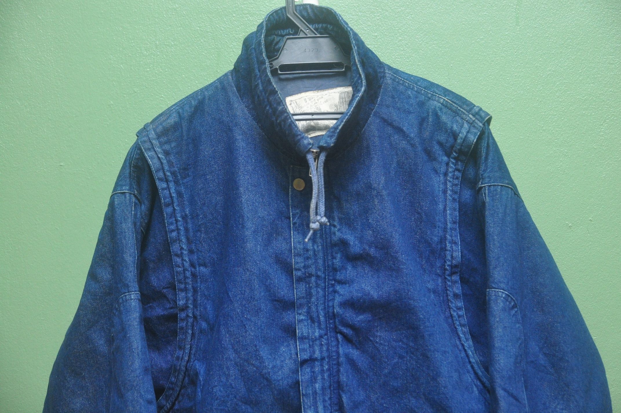 Designer × Japanese Brand Vintage Indigo Denim Jacket hip street Travis Scott Style Size US L / EU 52-54 / 3 - 3 Thumbnail