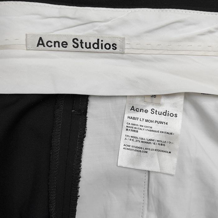 Acne Studios Acne Studios Habit Lt Moh Mohair Blend Wide Leg Trousers ...