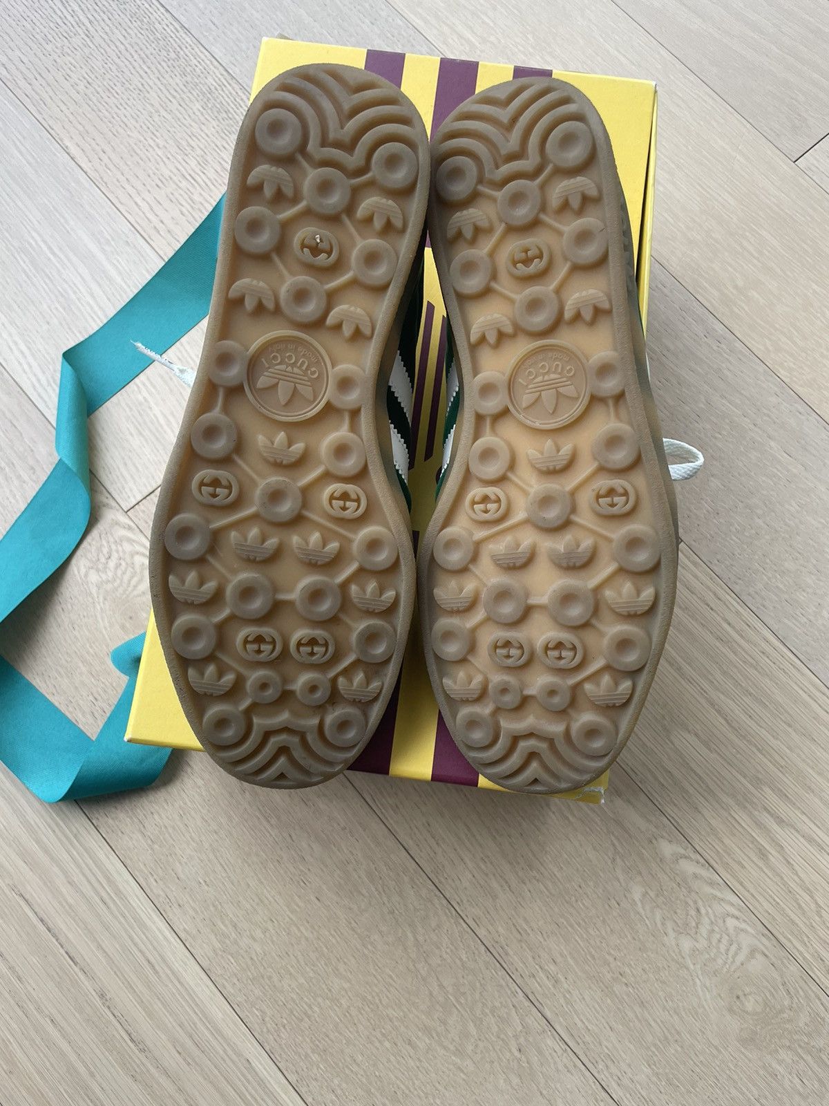 Adidas × Gucci Adidas x Gucci Gazelle - Green Size US 8.5 / EU 41-42 - 4 Thumbnail