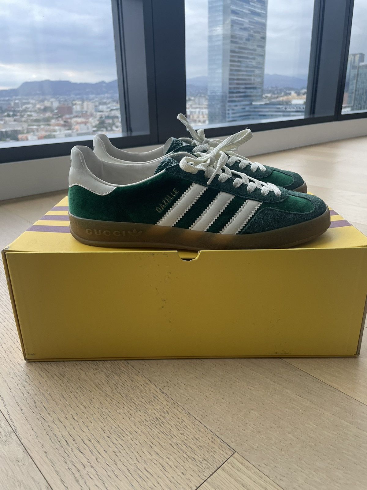 Adidas × Gucci Adidas x Gucci Gazelle - Green Size US 8.5 / EU 41-42 - 7 Thumbnail