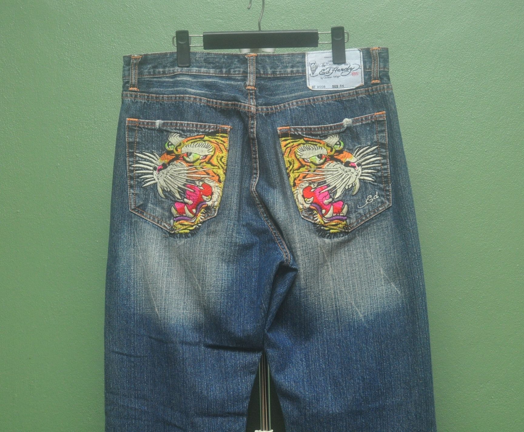 Ed Hardy Vintage Ed Hardy By Christian Andigier Fashion Style Size US 36 / EU 52 - 3 Thumbnail