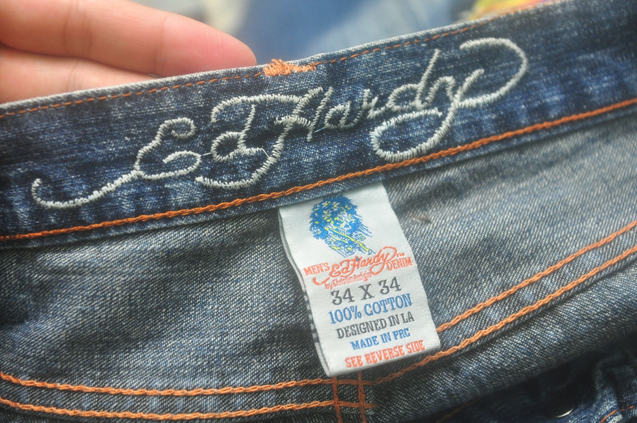 Ed Hardy Vintage Ed Hardy By Christian Andigier Fashion Style Size US 36 / EU 52 - 12 Thumbnail