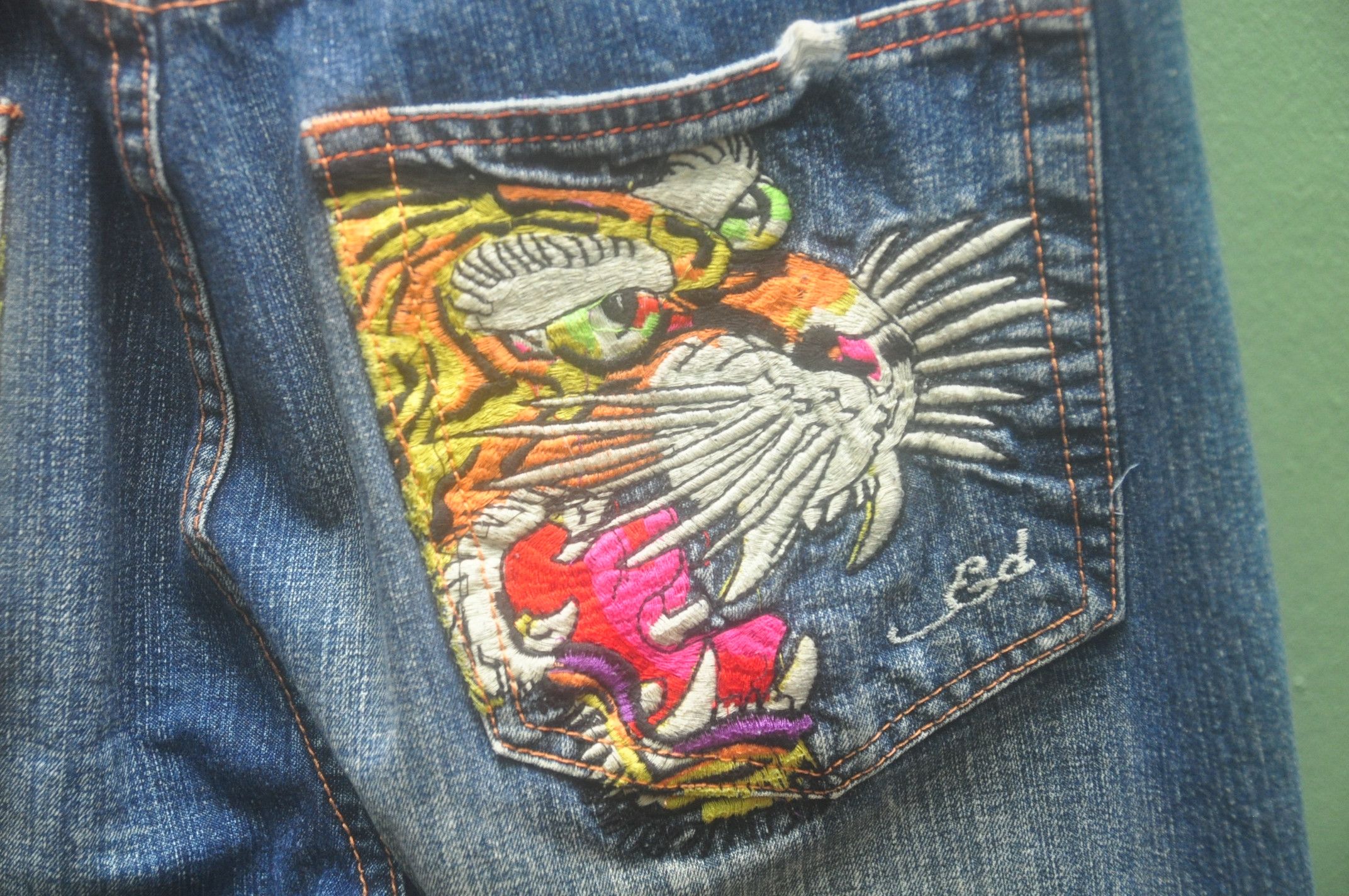 Ed Hardy Vintage Ed Hardy By Christian Andigier Fashion Style Size US 36 / EU 52 - 4 Thumbnail