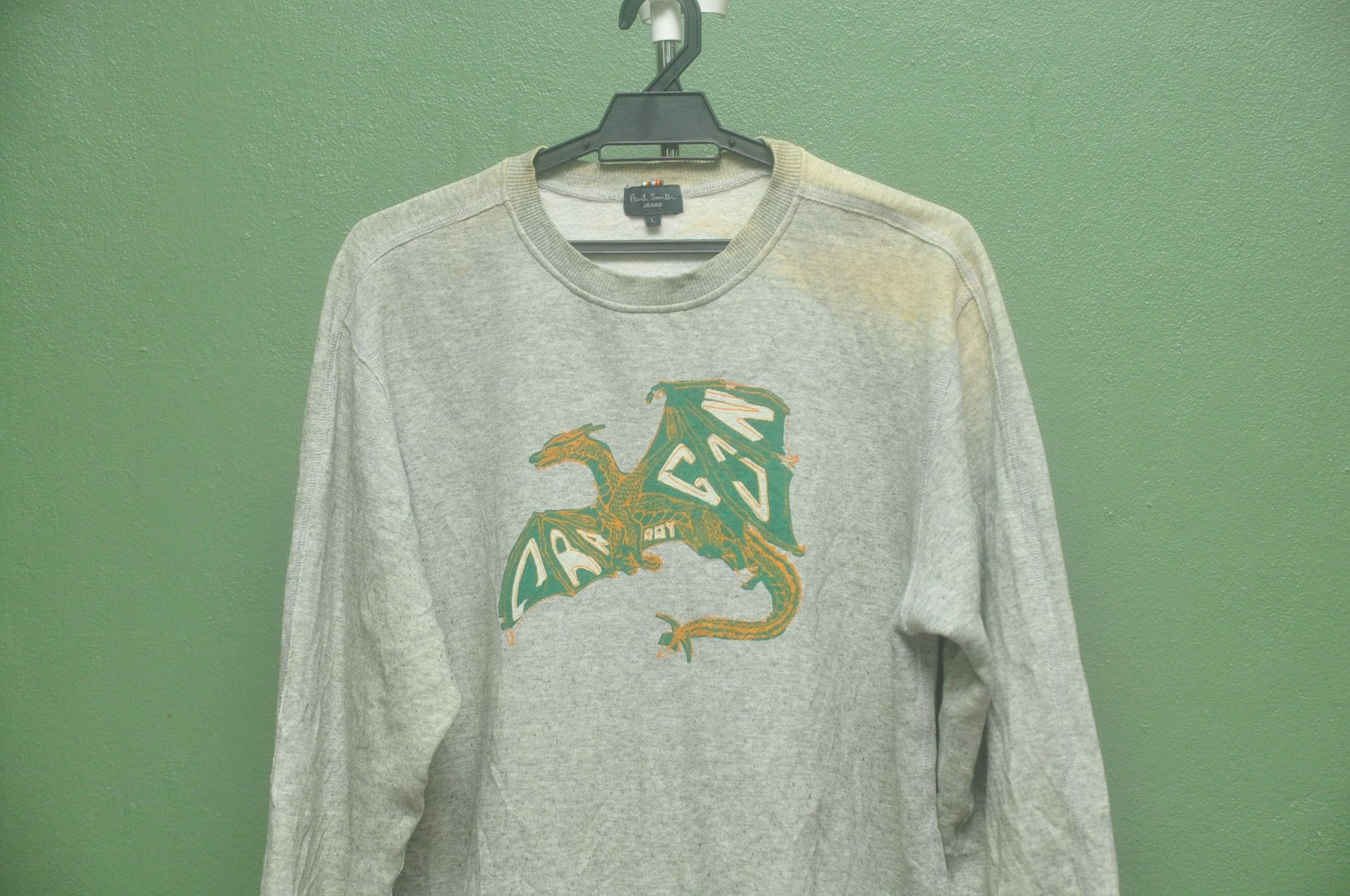 Designer × Japanese Brand × Paul Smith Vintage Paul Smith Grey Colour Sweatshirt Designer Style Size US L / EU 52-54 / 3 - 3 Thumbnail