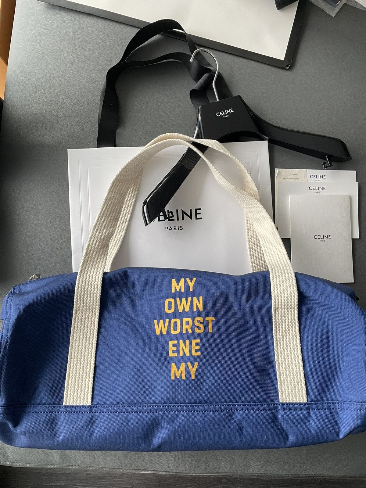 Celine × Hedi Slimane Rare Brand New Hedi Runway My Own Worst ENE My Duffle Bag Size ONE SIZE - 2 Thumbnail