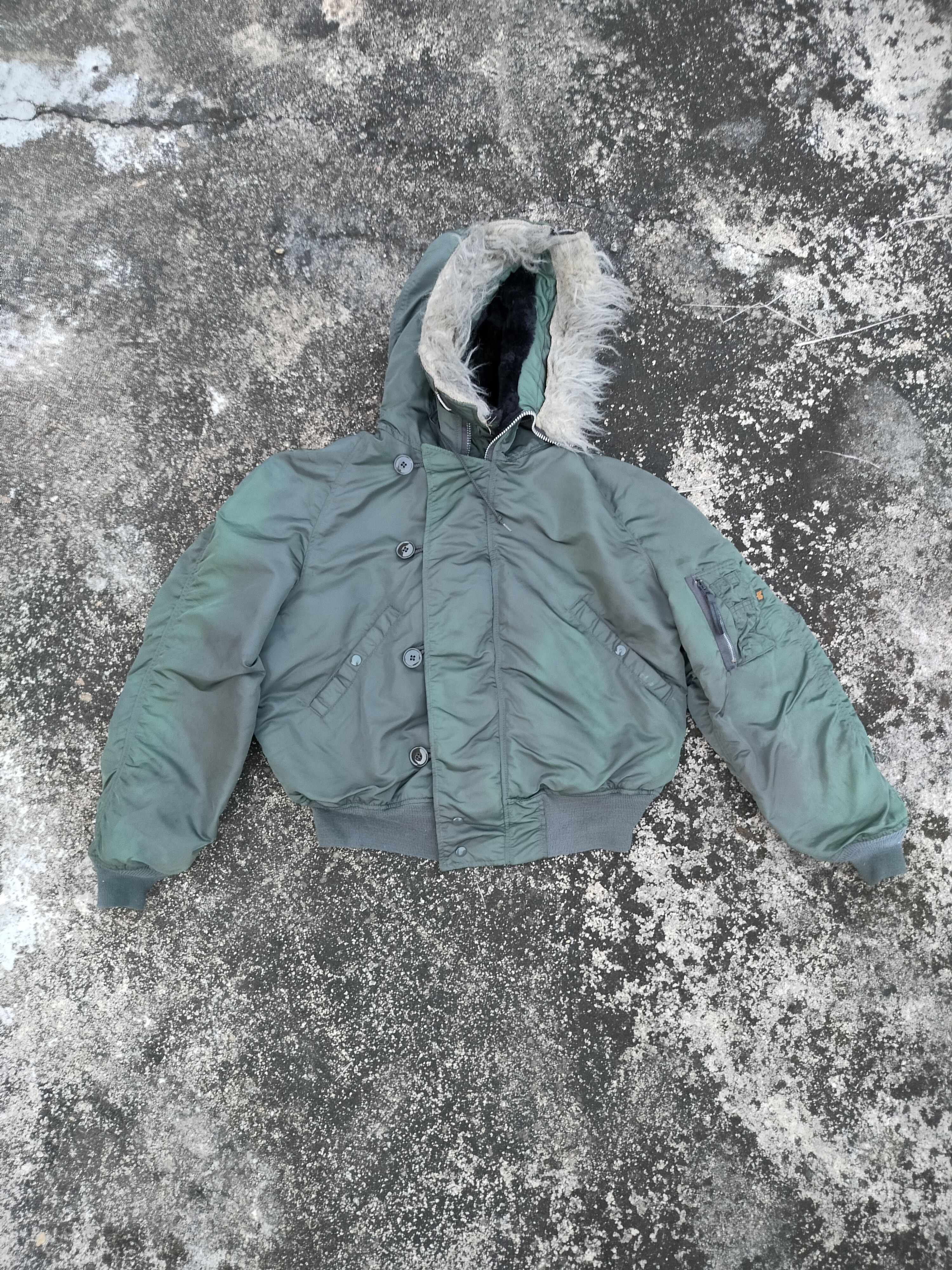 image of Alpha Industries N-2B Flying Heavy Jacket in Green, Men's (Size 2XL)