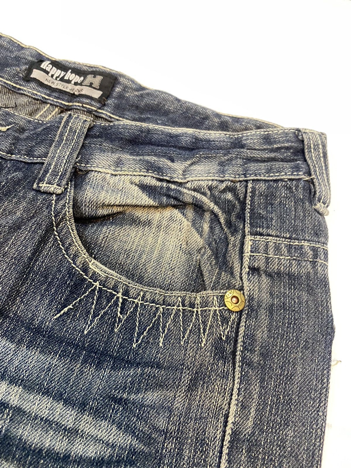 Designer × Japanese Brand Happy Hope Denim Jeans Japanese Brand Size US 32 / EU 48 - 6 Thumbnail