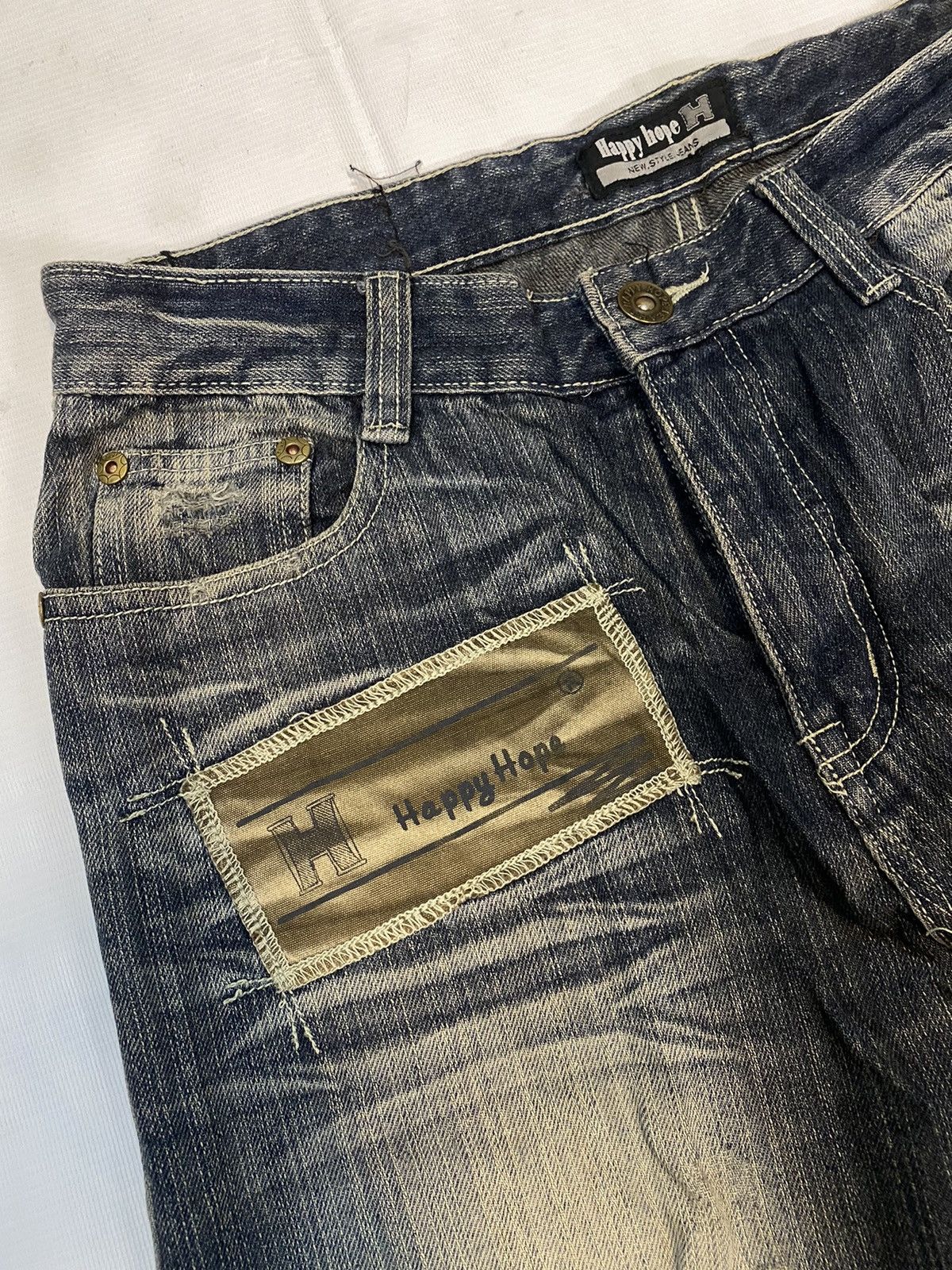 Designer × Japanese Brand Happy Hope Denim Jeans Japanese Brand Size US 32 / EU 48 - 3 Thumbnail