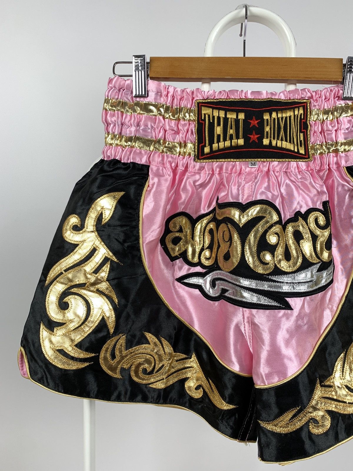 Japanese Brand Vintage Muay Thai Boxing Pink Shorts Size US 32 / EU 48 - 3 Thumbnail