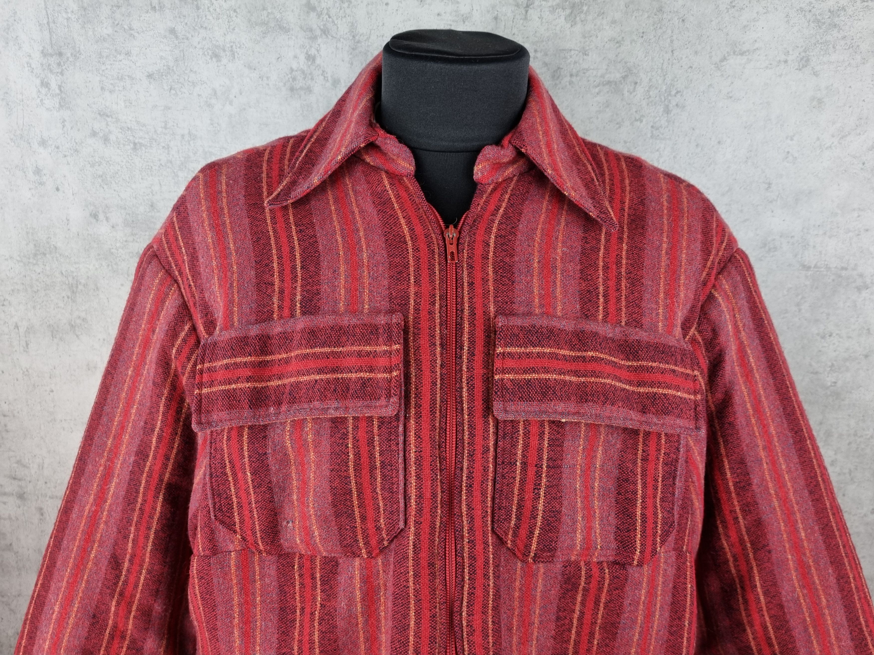Native 70s Rare Quilted Native Light Wool Jacket Pendelton Style Size US XL / EU 56 / 4 - 2 Thumbnail