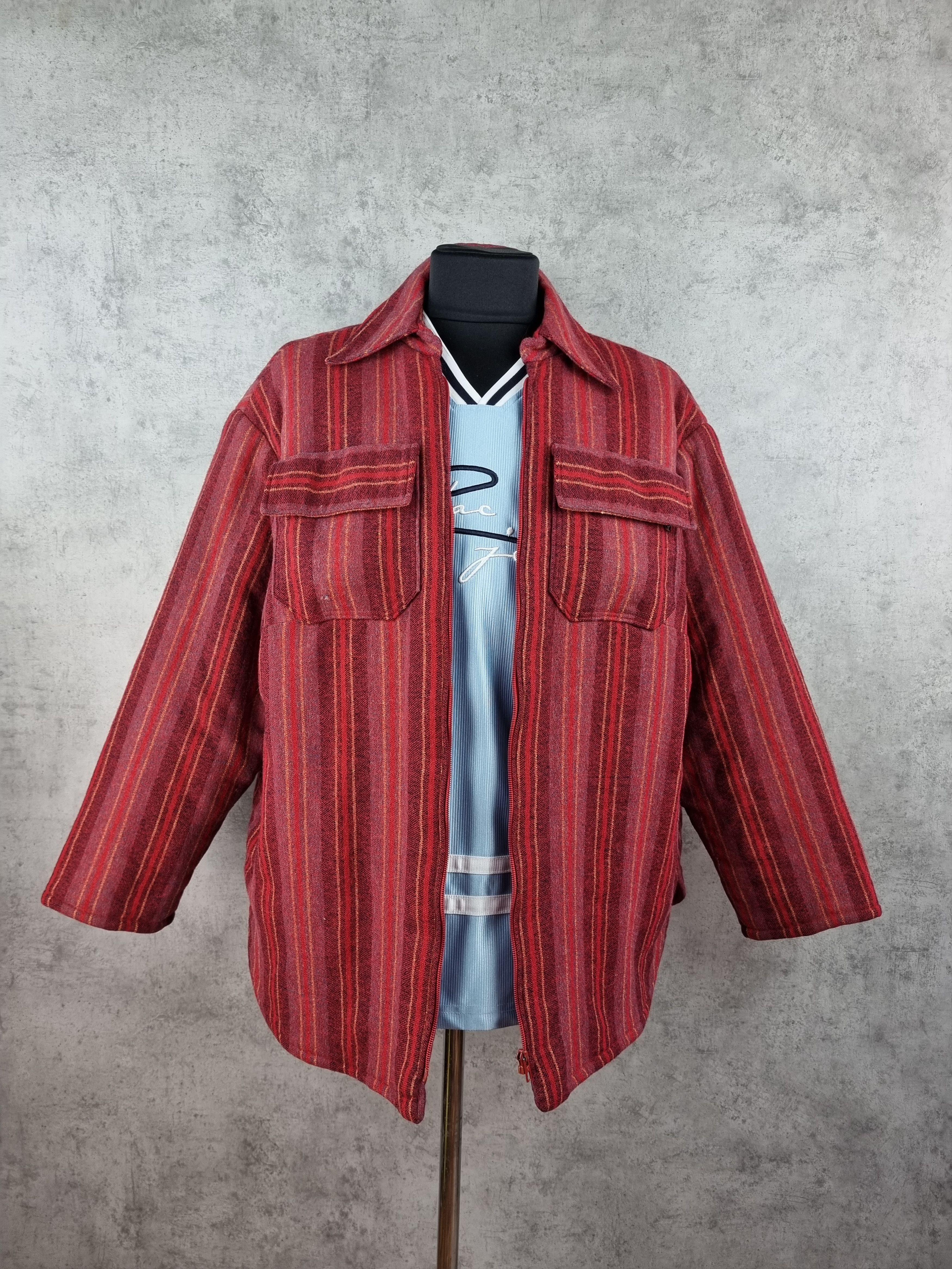 Native 70s Rare Quilted Native Light Wool Jacket Pendelton Style Size US XL / EU 56 / 4 - 1 Thumbnail