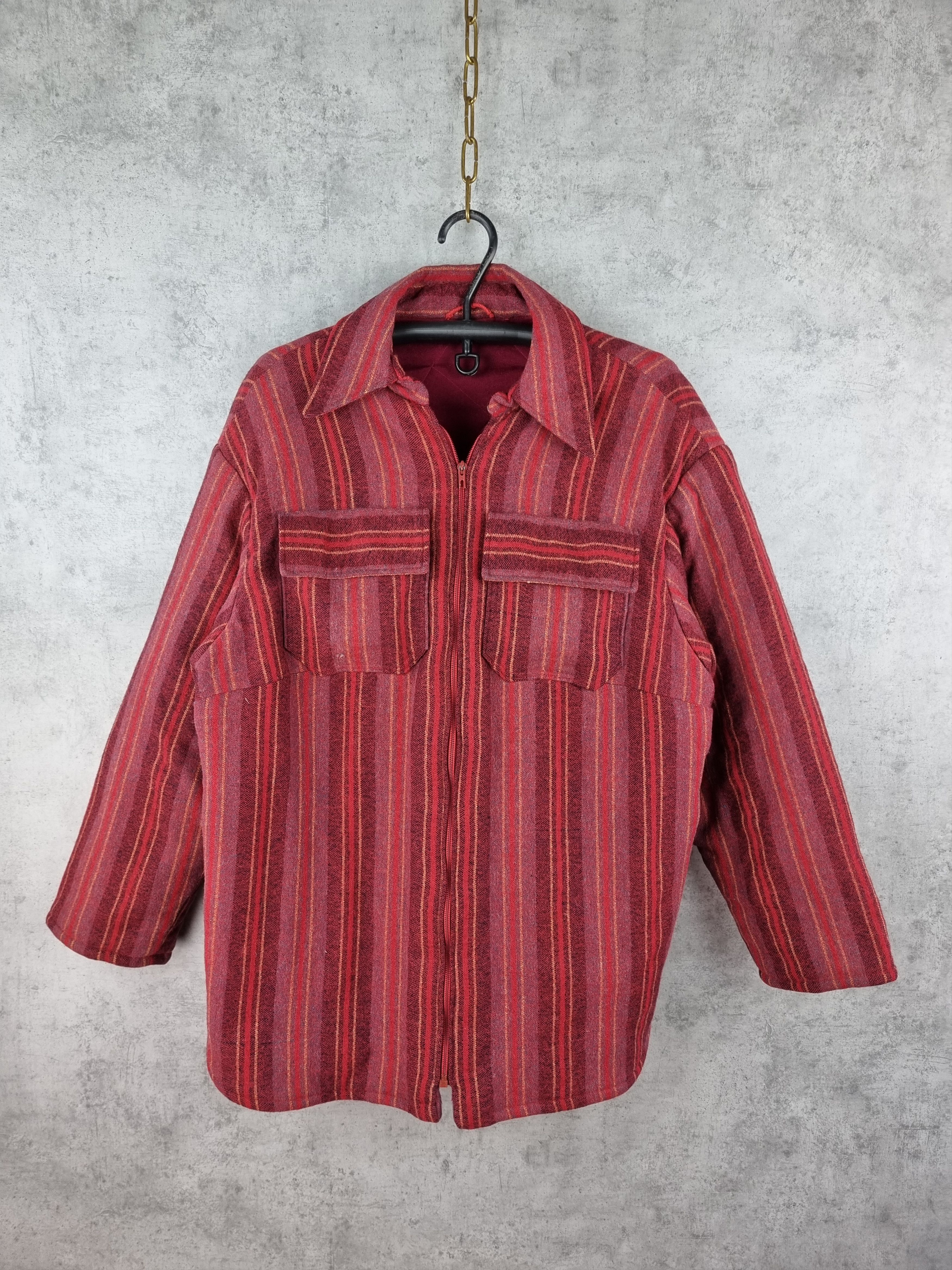 Native 70s Rare Quilted Native Light Wool Jacket Pendelton Style Size US XL / EU 56 / 4 - 3 Thumbnail