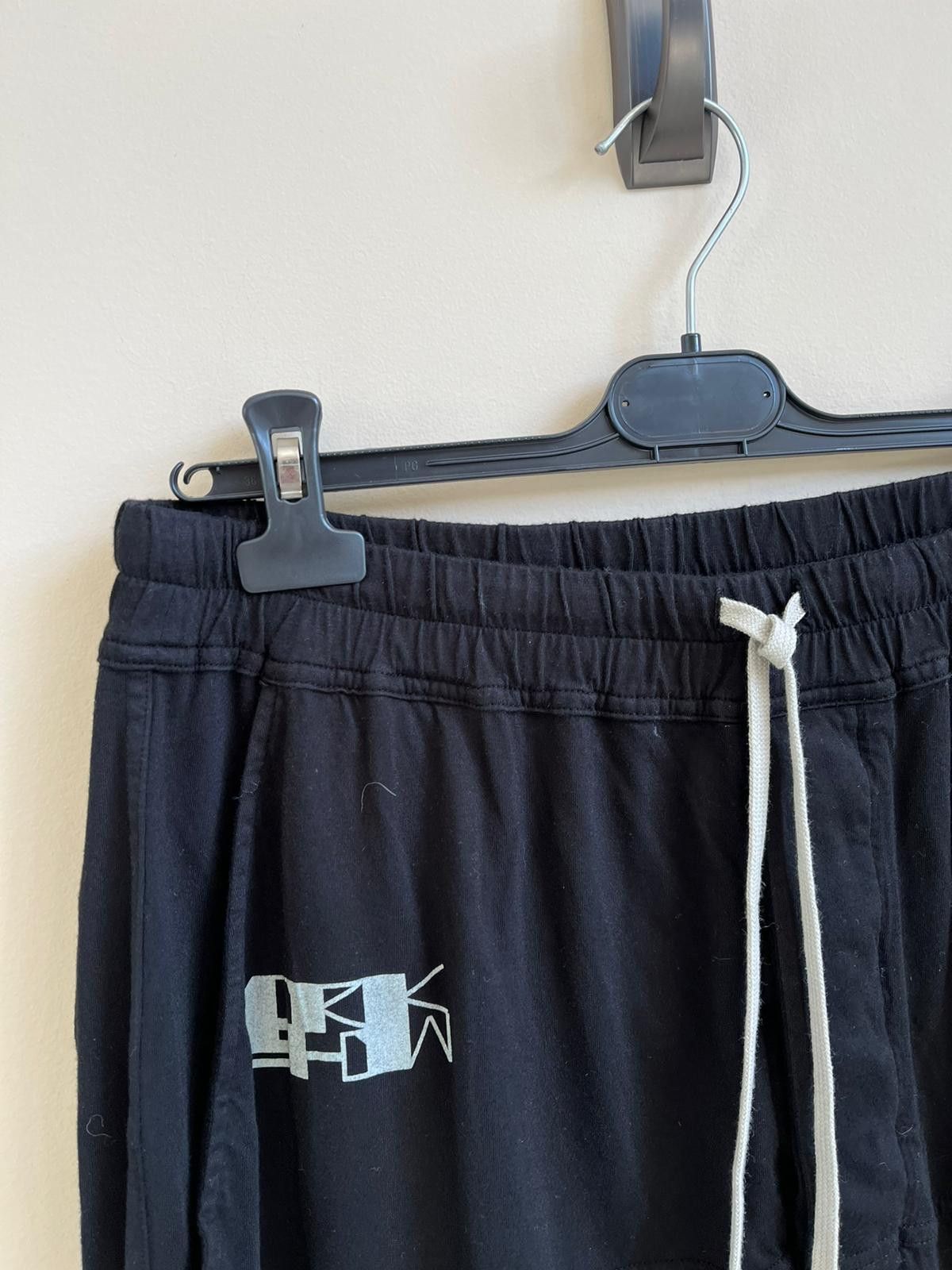 Rick Owens Drkshdw Logo Prisoner Sweat Pants in Black Color Size US 30 / EU 46 - 5 Thumbnail