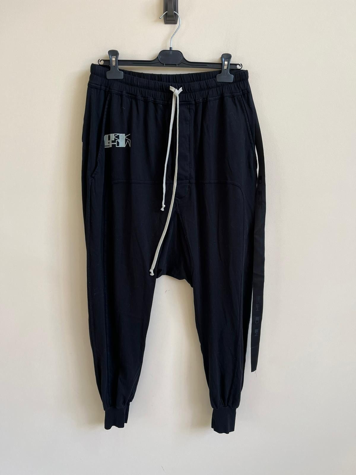 Rick Owens Drkshdw Logo Prisoner Sweat Pants in Black Color Size US 30 / EU 46 - 1 Thumbnail