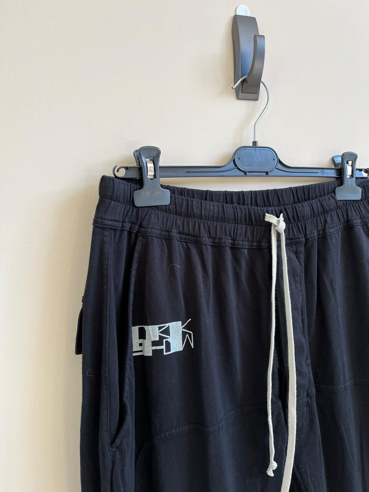 Rick Owens Drkshdw Logo Prisoner Sweat Pants in Black Color Size US 30 / EU 46 - 6 Thumbnail