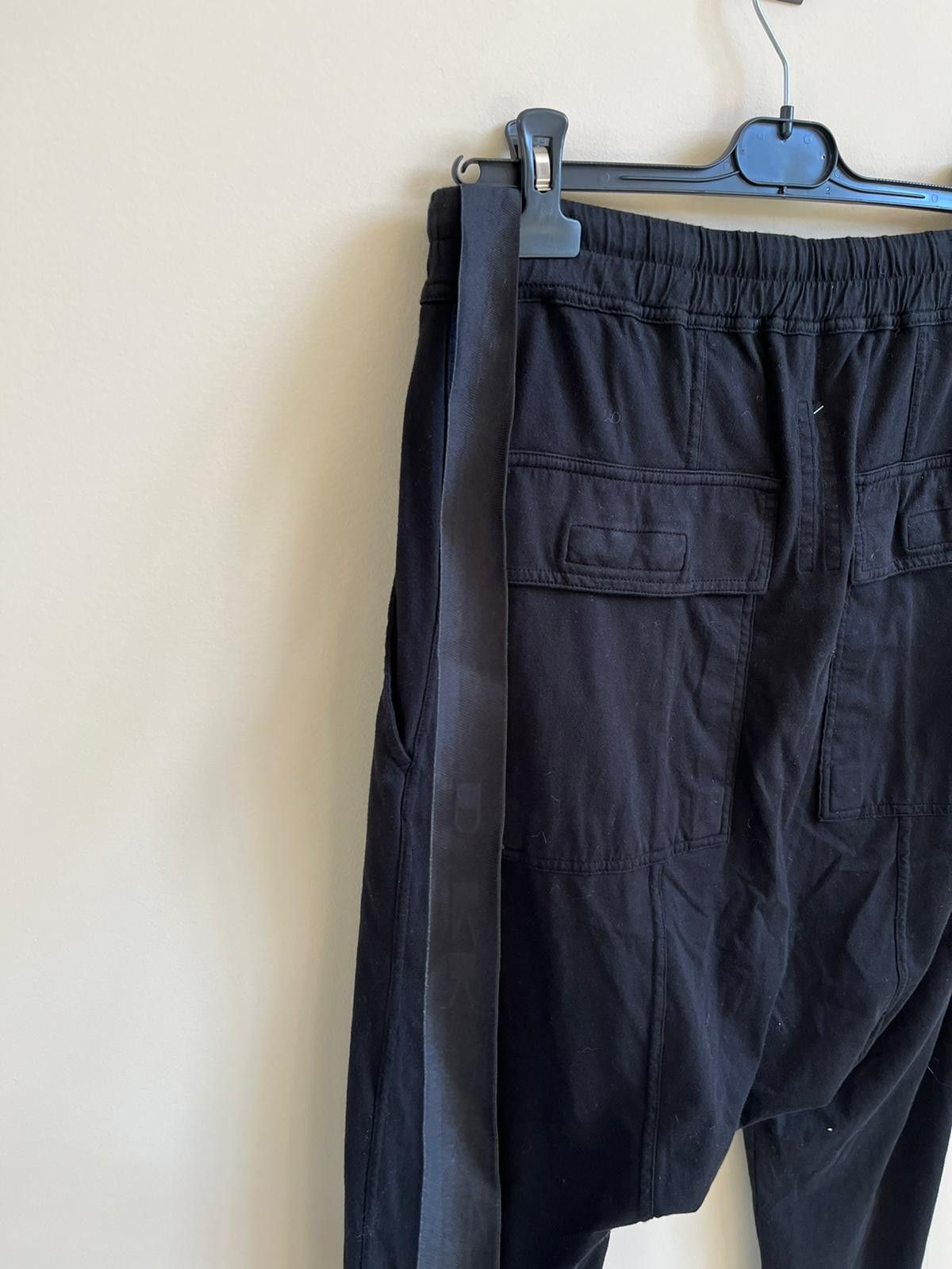 Rick Owens Drkshdw Logo Prisoner Sweat Pants in Black Color Size US 30 / EU 46 - 13 Thumbnail