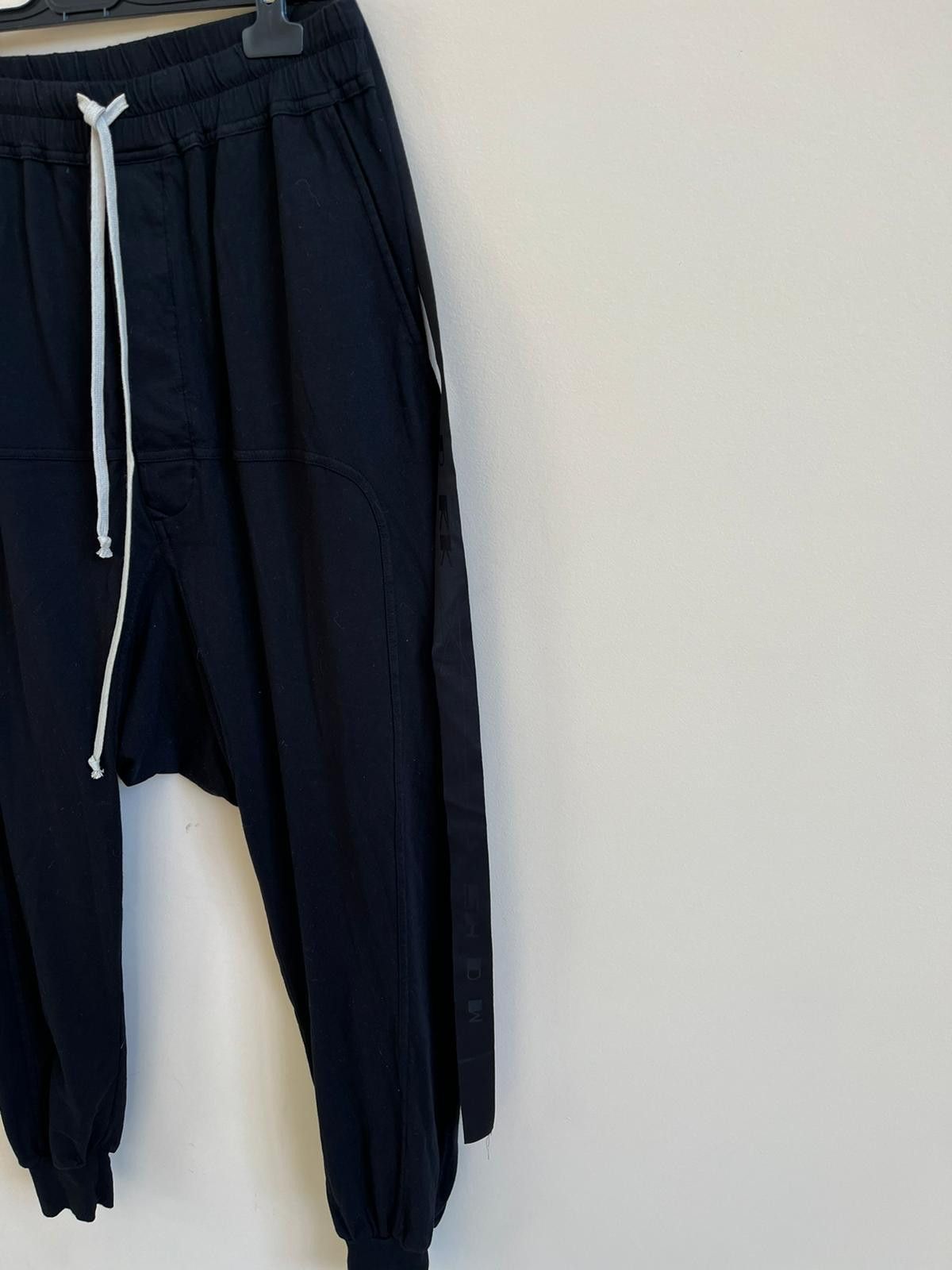 Rick Owens Drkshdw Logo Prisoner Sweat Pants in Black Color Size US 30 / EU 46 - 7 Thumbnail