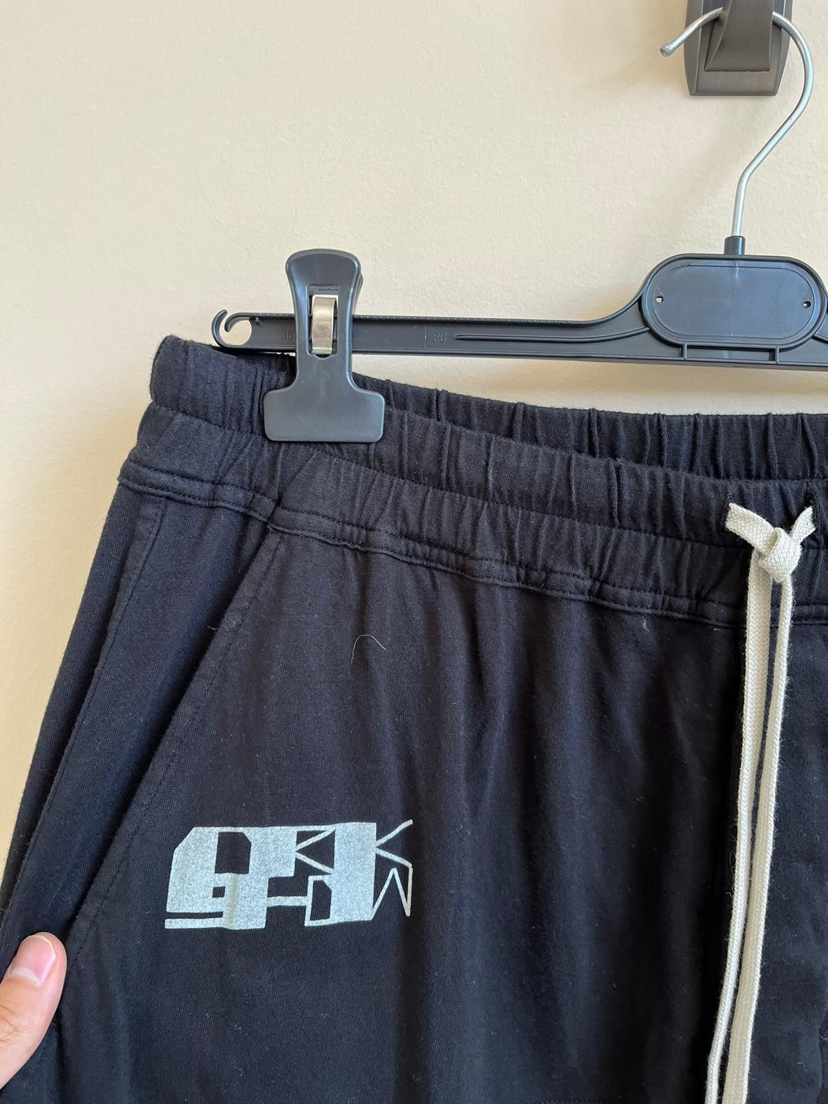 Rick Owens Drkshdw Logo Prisoner Sweat Pants in Black Color Size US 30 / EU 46 - 12 Thumbnail
