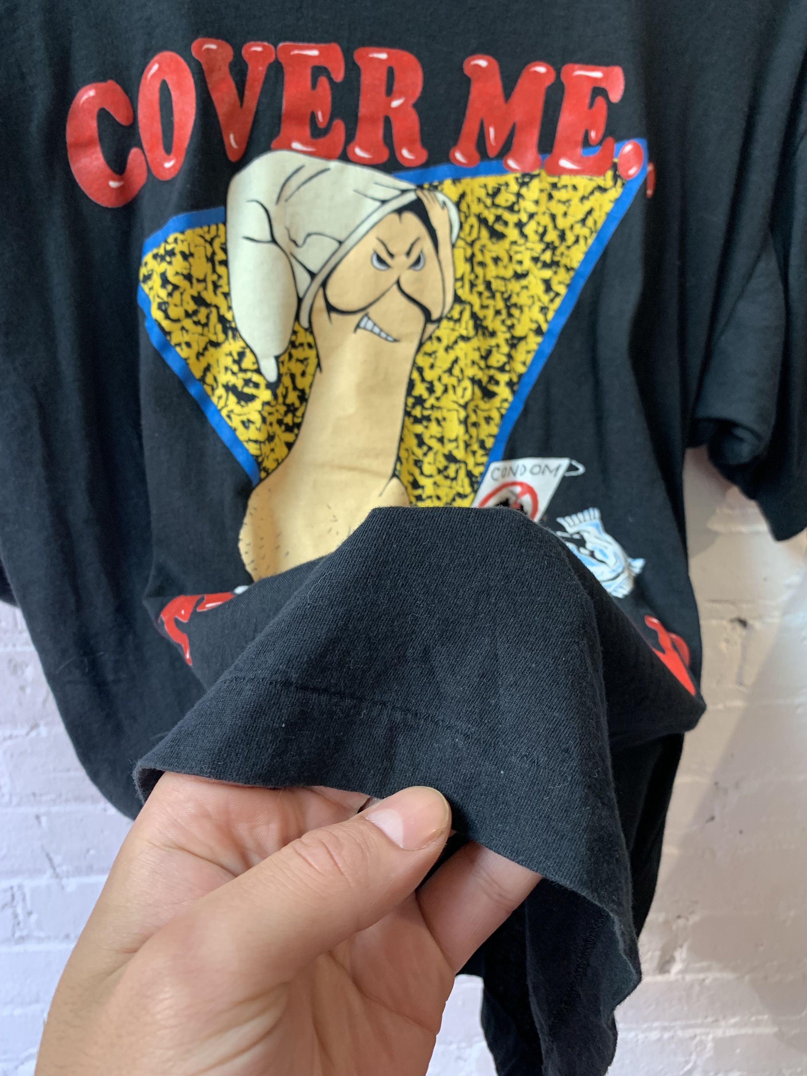 Vintage VINTAGE DICK CONDOM XXX SEX SHIRT 4GSELLER Size US XL / EU 56 / 4 - 5 Thumbnail