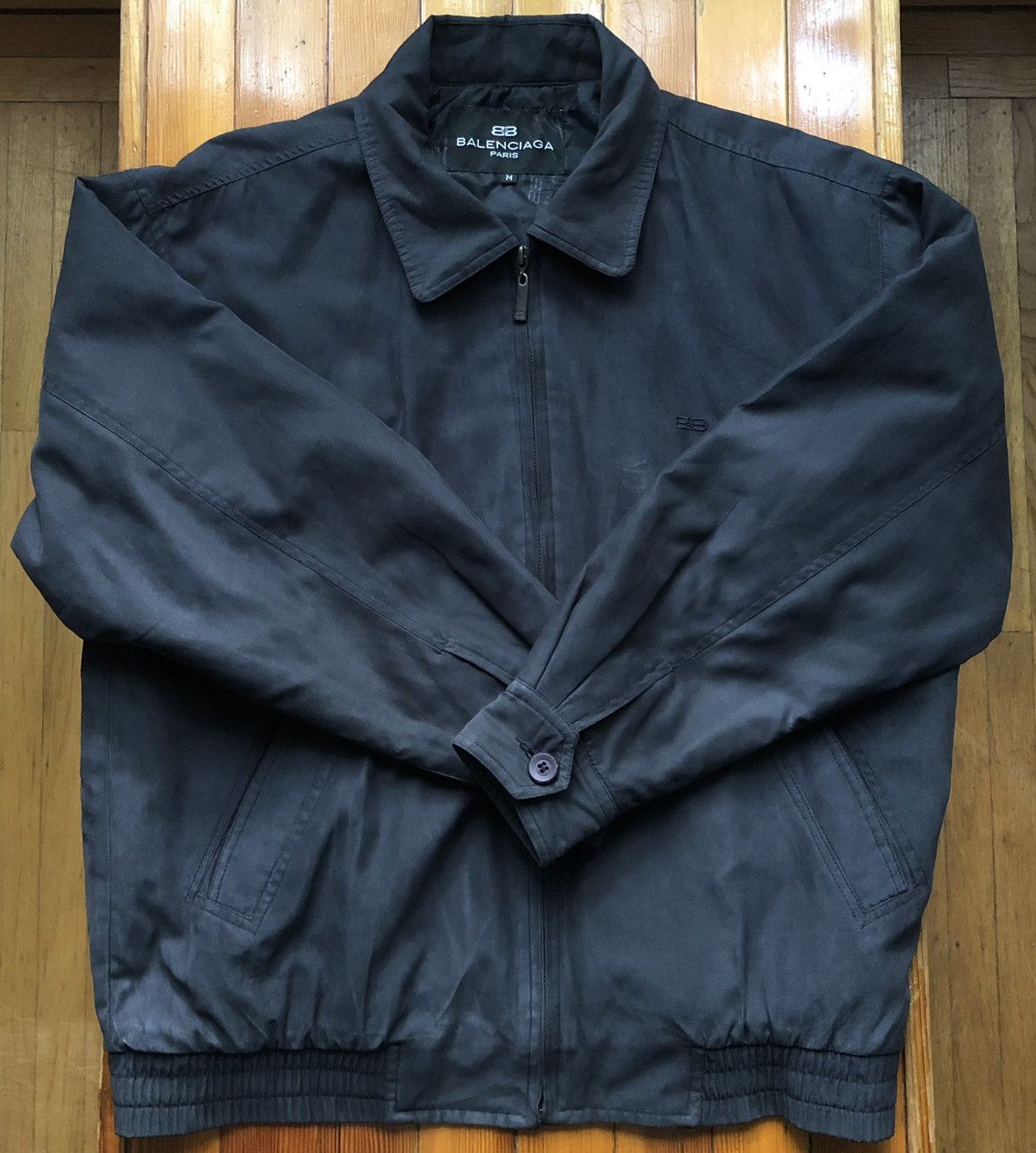 Balenciaga Vintage Brushed Cotton Blouson Jacket Size US M / EU 48-50 / 2 - 3 Thumbnail