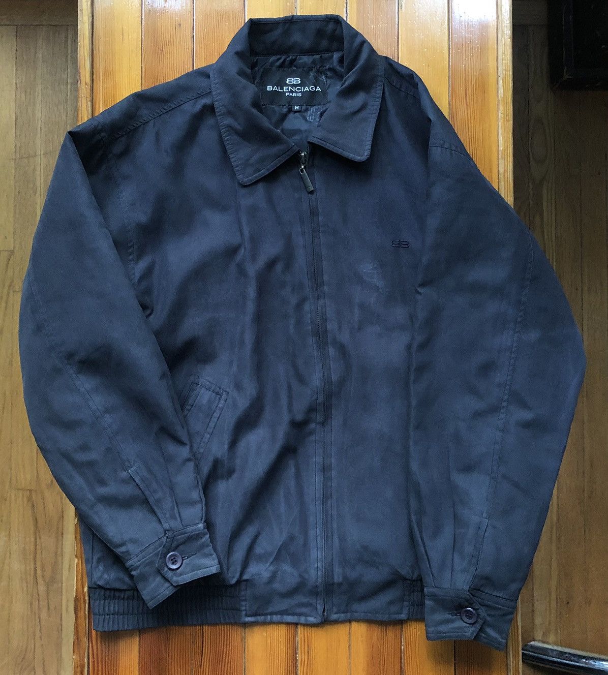 Balenciaga Vintage Brushed Cotton Blouson Jacket Size US M / EU 48-50 / 2 - 2 Thumbnail