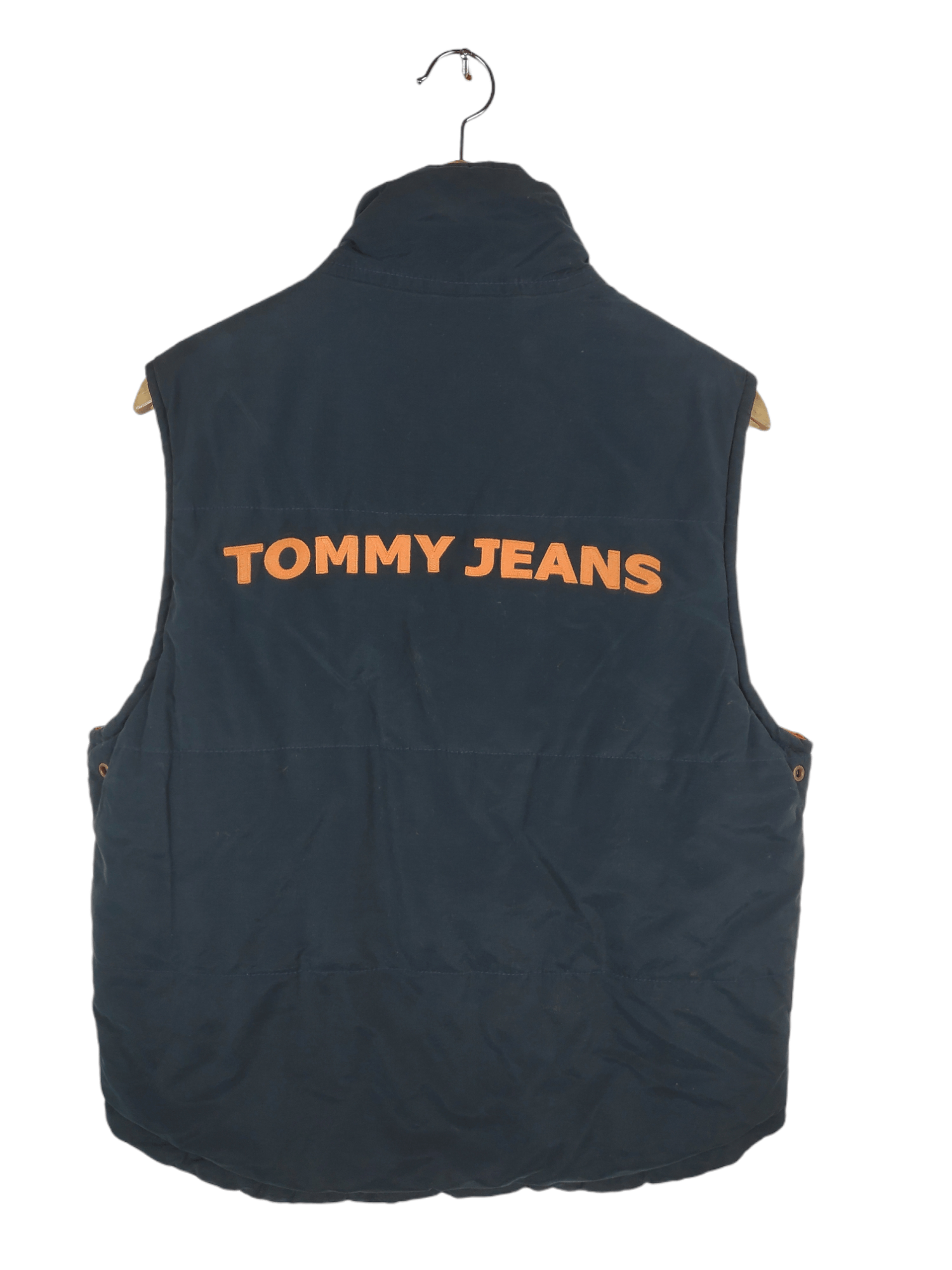 Tommy Hilfiger × Vintage Vintage Puffer Hilfiger Denim Tommy Reversible Vest Jacket Size US M / EU 48-50 / 2 - 1 Thumbnail